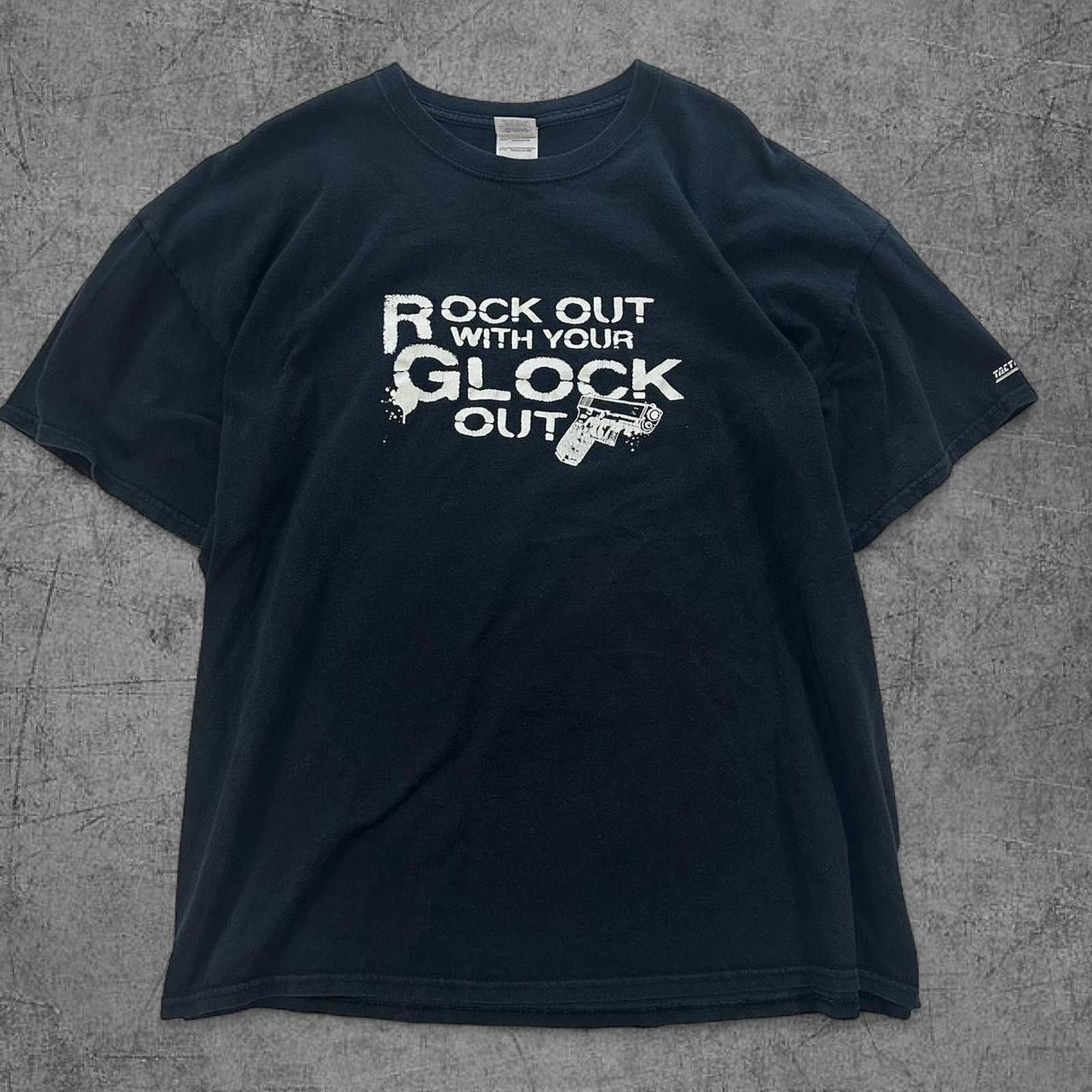 Vintage Y2K rock out with your glock out Tee Size US XXL / EU 58 / 5 - 1 Thumbnail