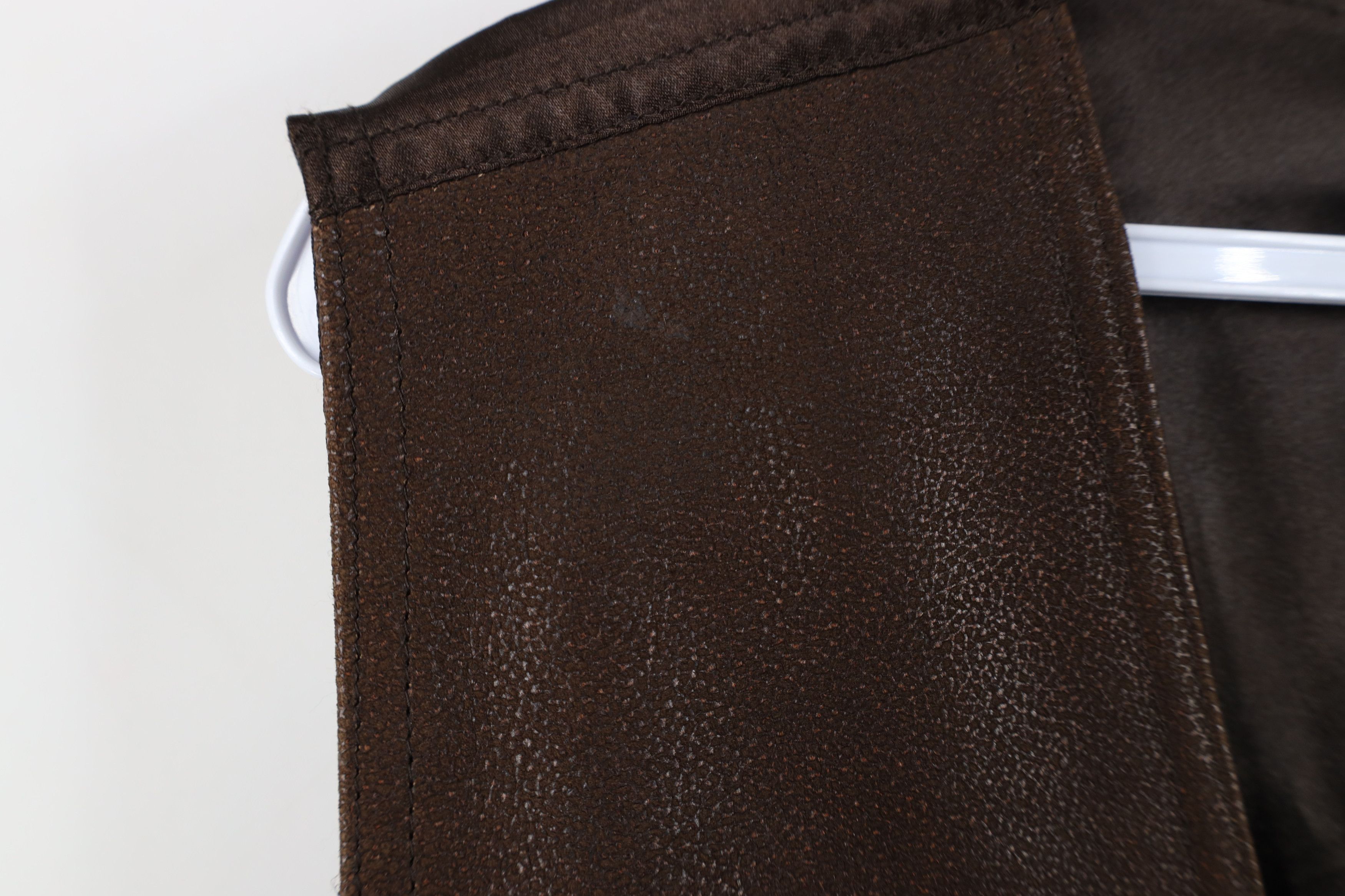 Vintage Vintage 90s Streetwear Leather Buckle Back Vest Jacket Brown Size US M / EU 48-50 / 2 - 4 Thumbnail