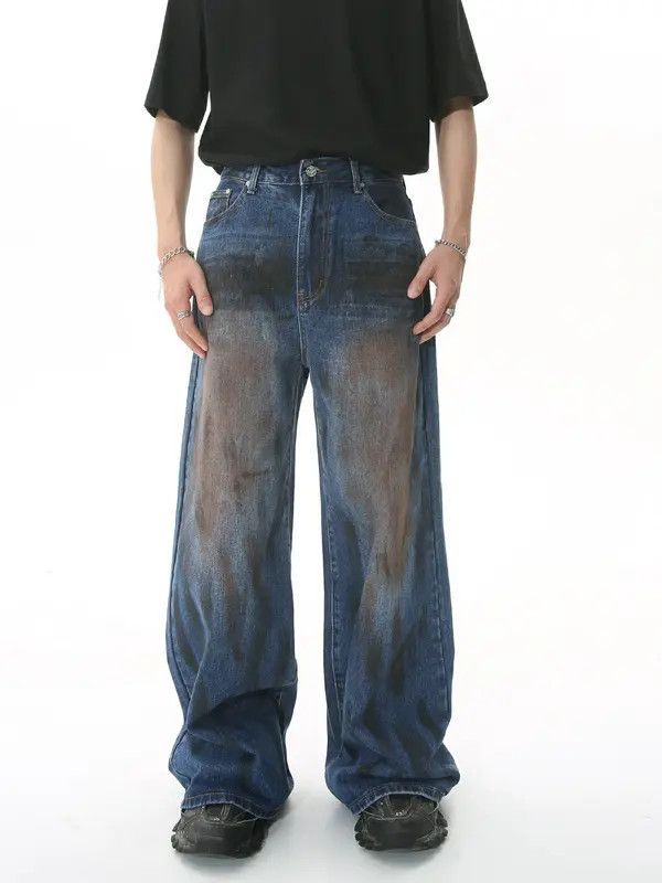 VIBE y2k fade distressed flared paint jeans Size US 30 / EU 46 - 4 Thumbnail