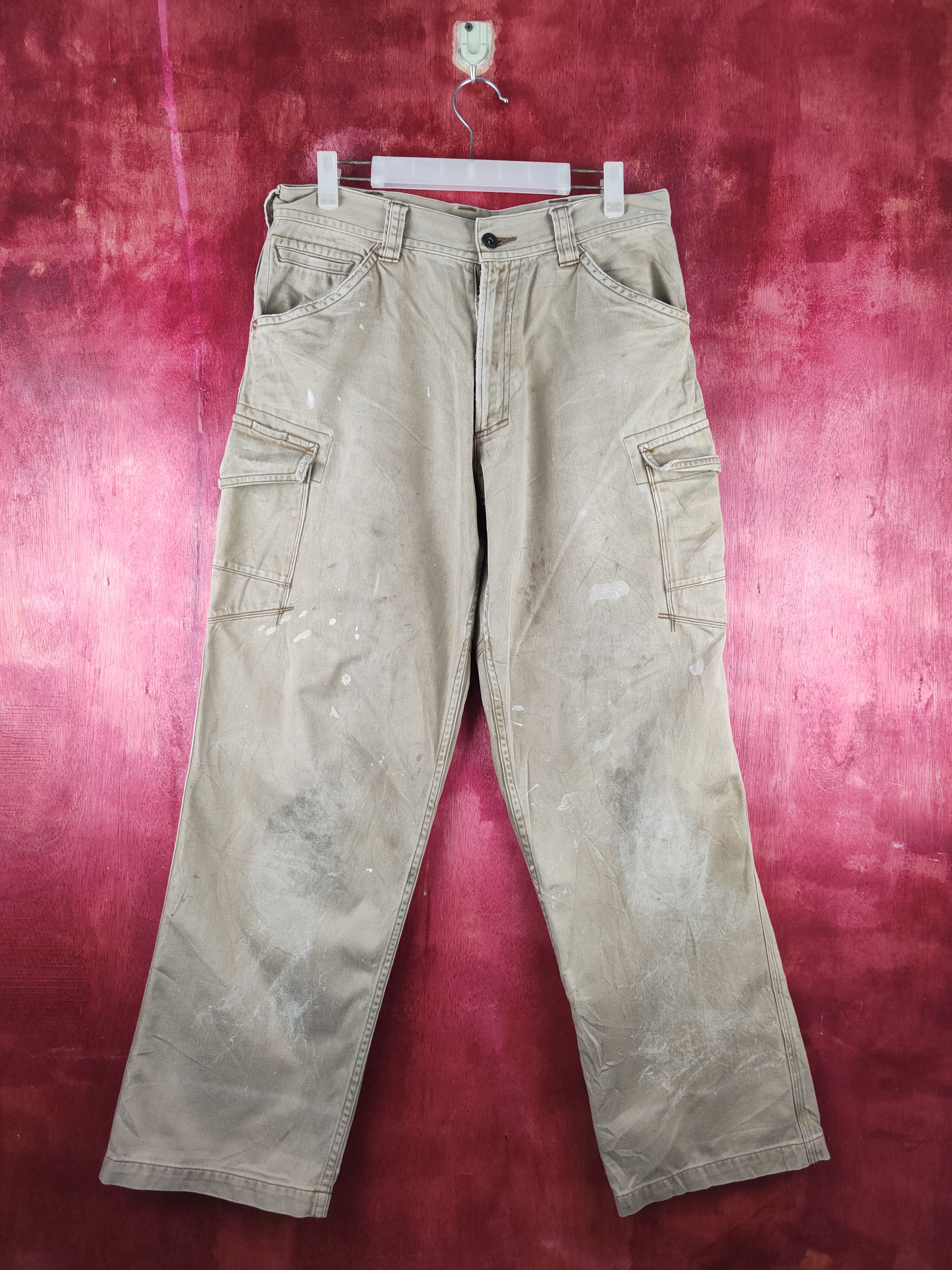 Japanese Brand Vintage Burtle Brown Workwear Cargo Pants N#S43 Size US 30 / EU 46 - 1 Thumbnail