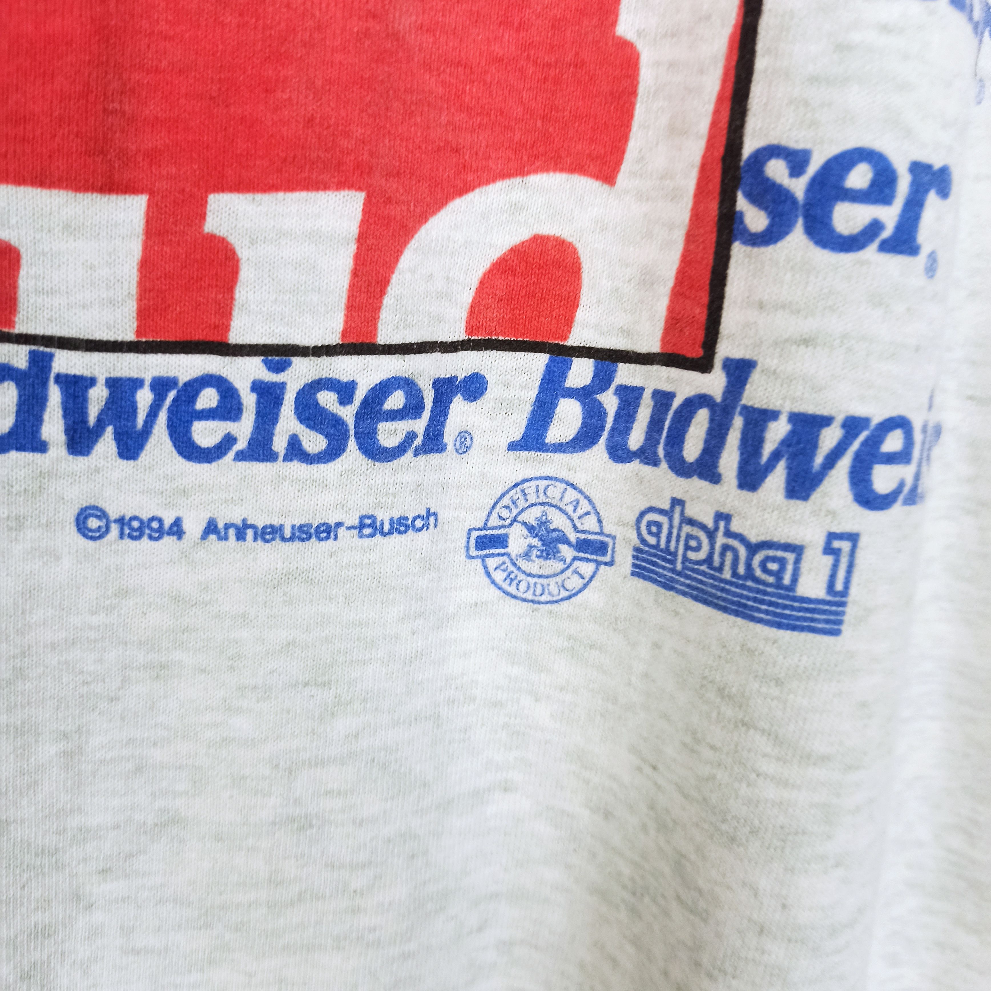 Budweiser Vintage Budweiser Nascar Tshirt Size US L / EU 52-54 / 3 - 4 Thumbnail