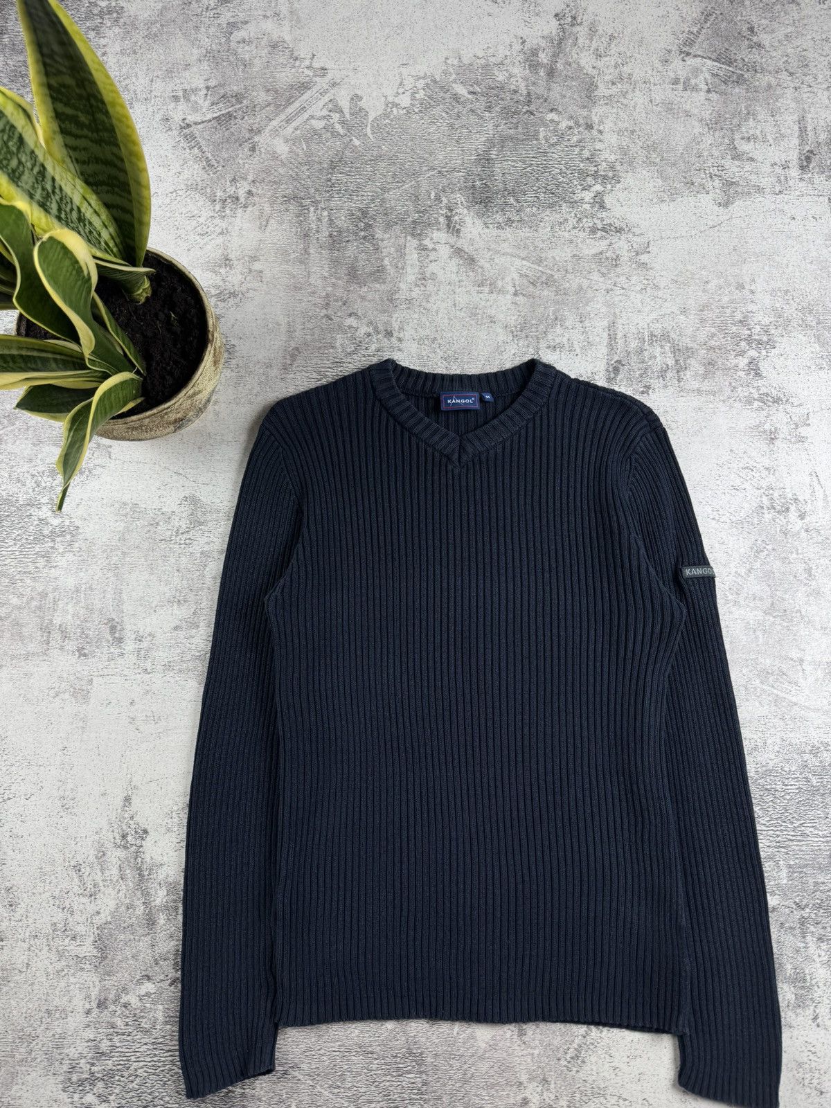 Kangol Vintage Kangol 90S Distressed Faded Thrashed Y2K Striped Knit Sweater Pullover Size US M / EU 48-50 / 2 - 4 Thumbnail
