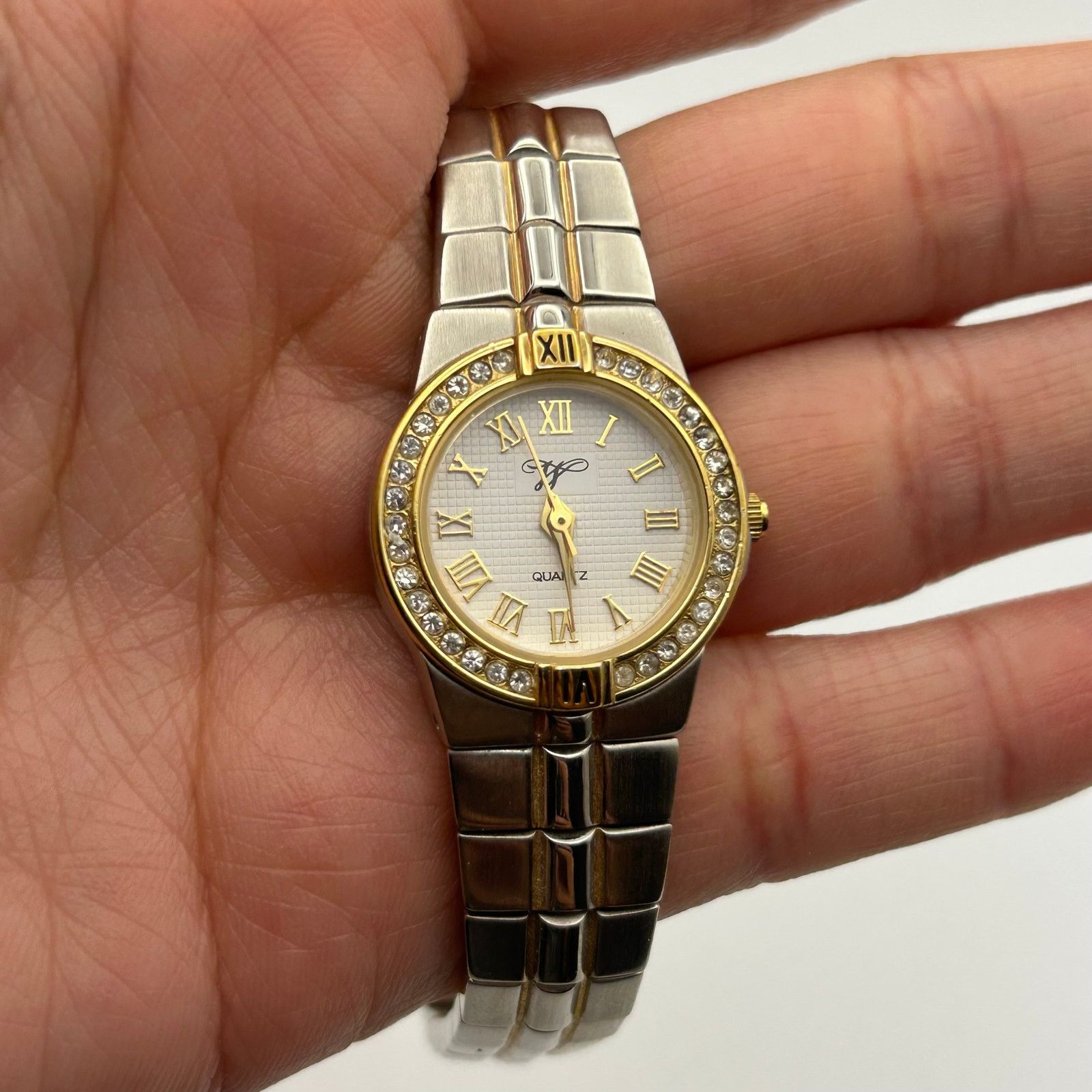 Worthington Worthington Two Tone Crystal Bezel Women’s Quartz Watch Size ONE SIZE - 6 Thumbnail
