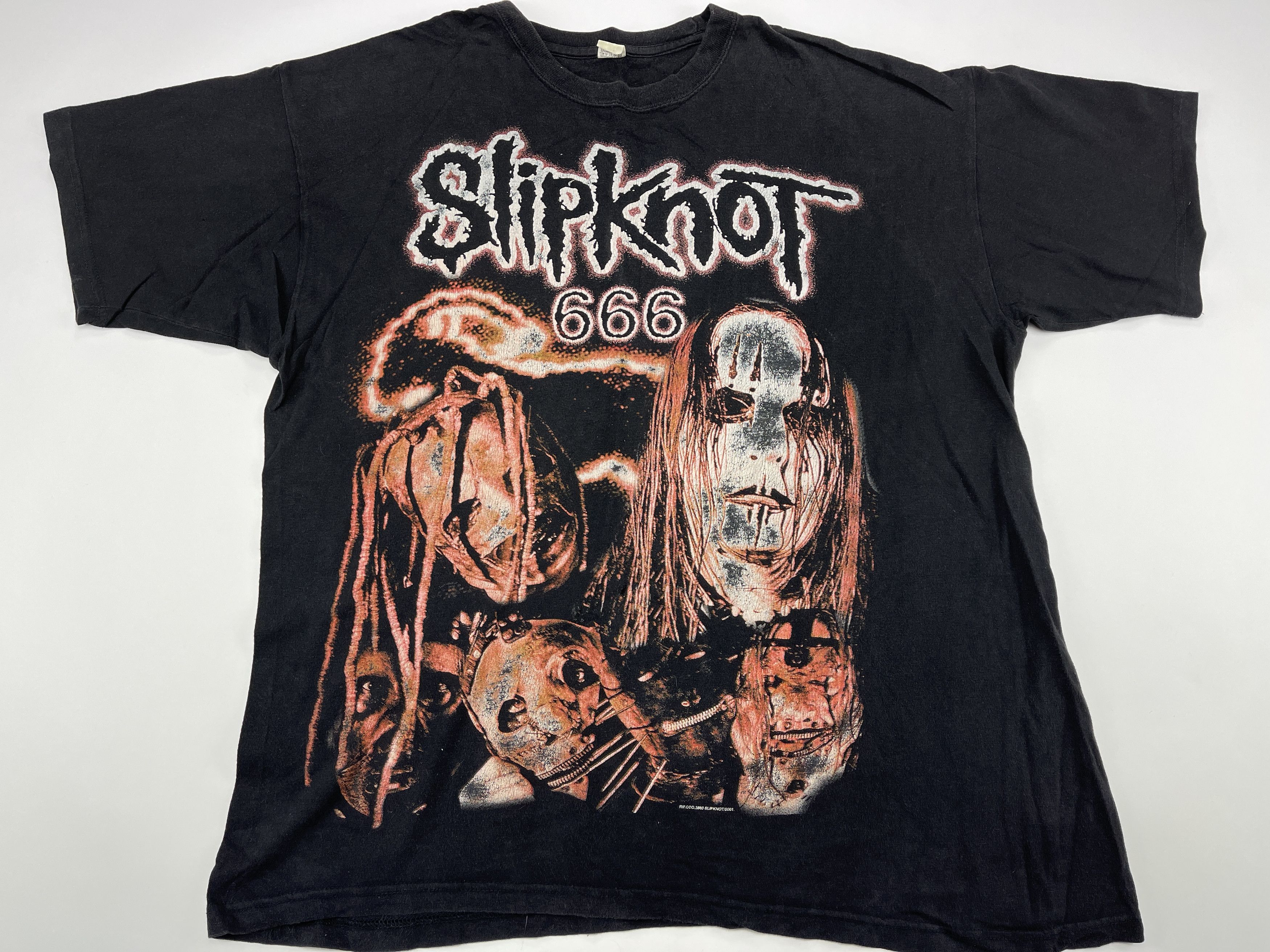 Band Tees × Slipknot Vintage Slipknot T-Shirt, Iowa World Tour 2001, 90s Rock XXL Size US XXL / EU 58 / 5 - 1 Thumbnail