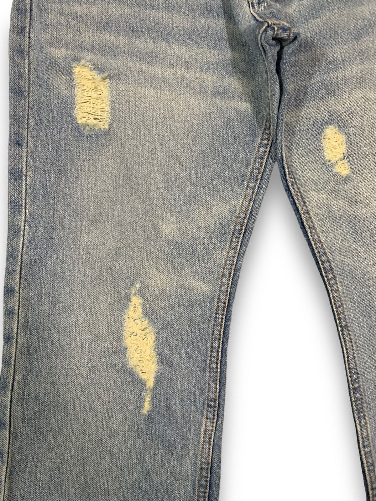 Beauty Beast Vintage Japanese Brand Straight Leg Distressed Grunge Jeans Size US 31 - 6 Thumbnail