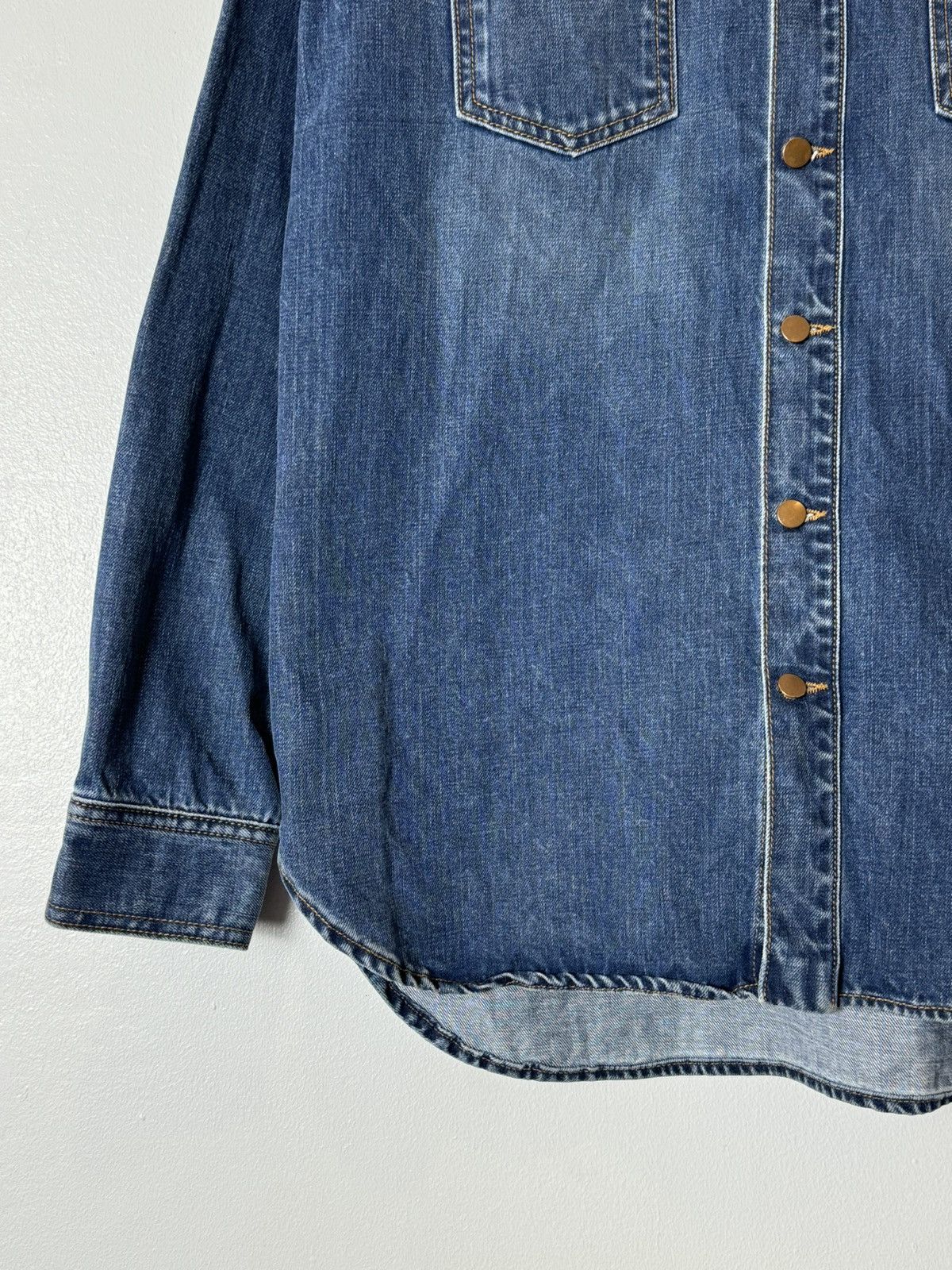 Off-White OFF-WHITE Signature Logo Denim Jacket Size US S / EU 44-46 / 1 - 5 Thumbnail