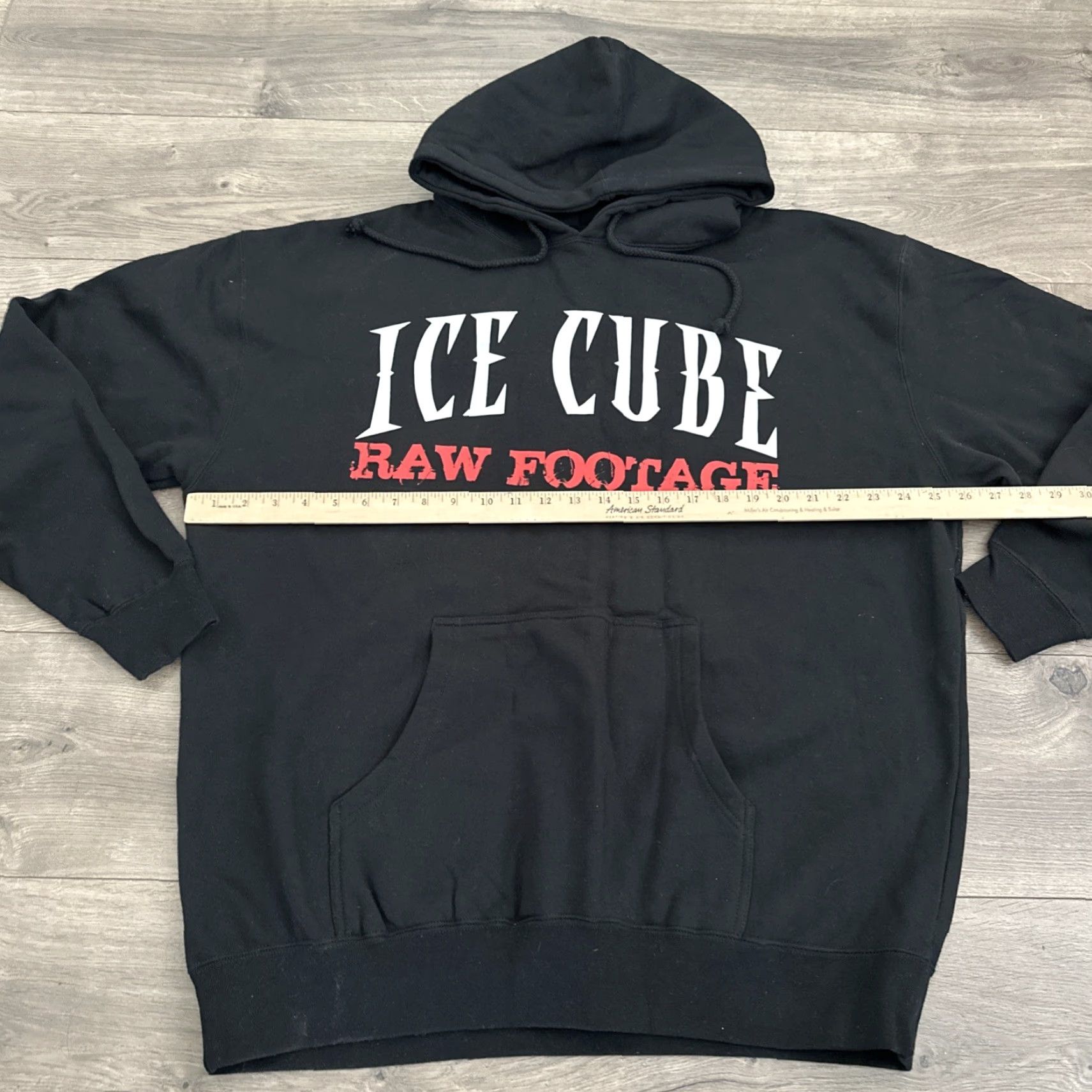 Gildan VINTAGE Ice Cube Hoodie City Hip Hop 2008 Lench Mob Records Double-Sided Black XL Pullover Crew Neck Unisex Adults Size US L / EU 52-54 / 3 - 4 Thumbnail