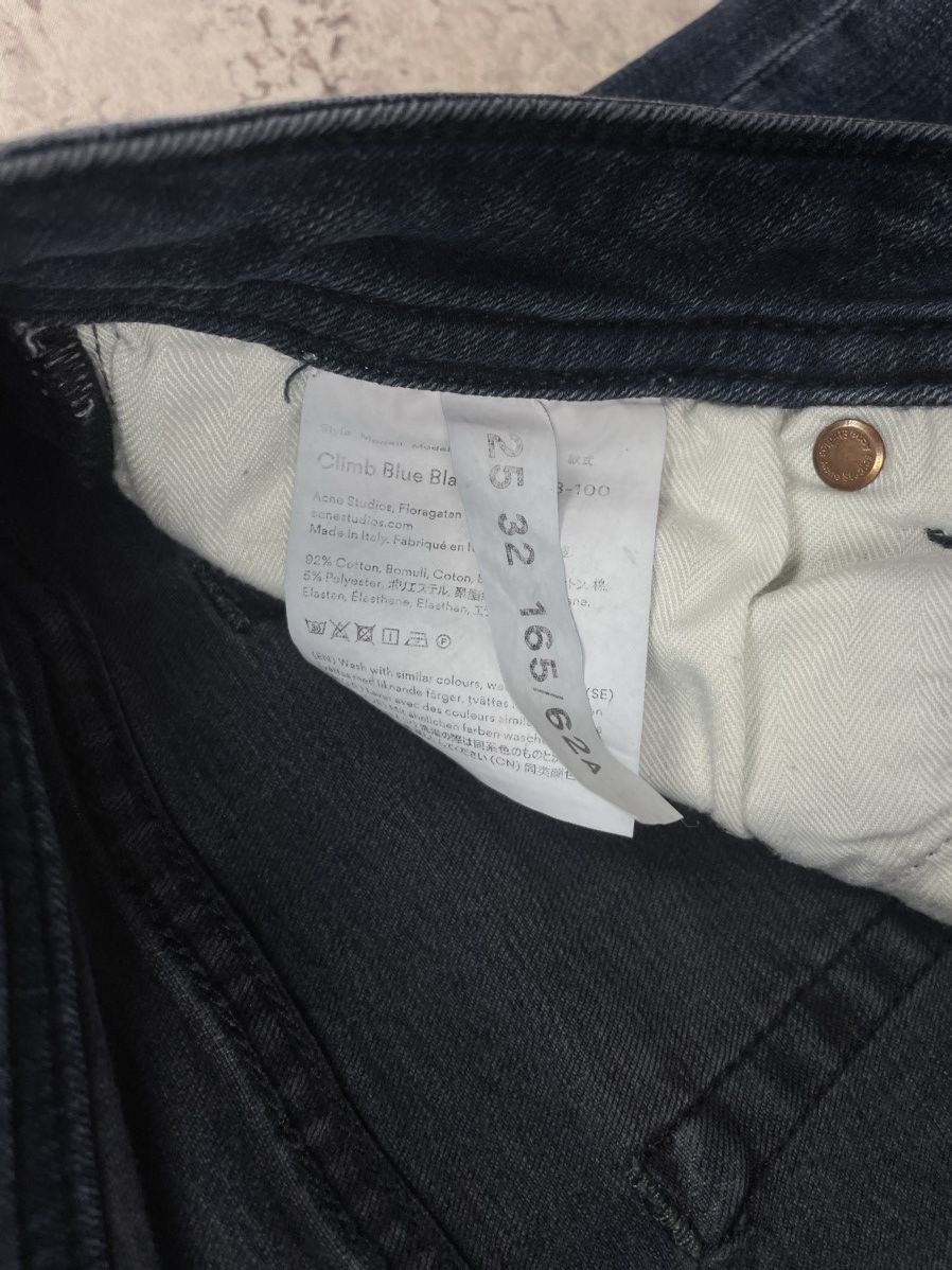Acne Studios Acne Studios W25 L32 Climb Blue Black Denim Jeans Womens EGV Size 25" / US 0 / IT 36 - 4 Thumbnail