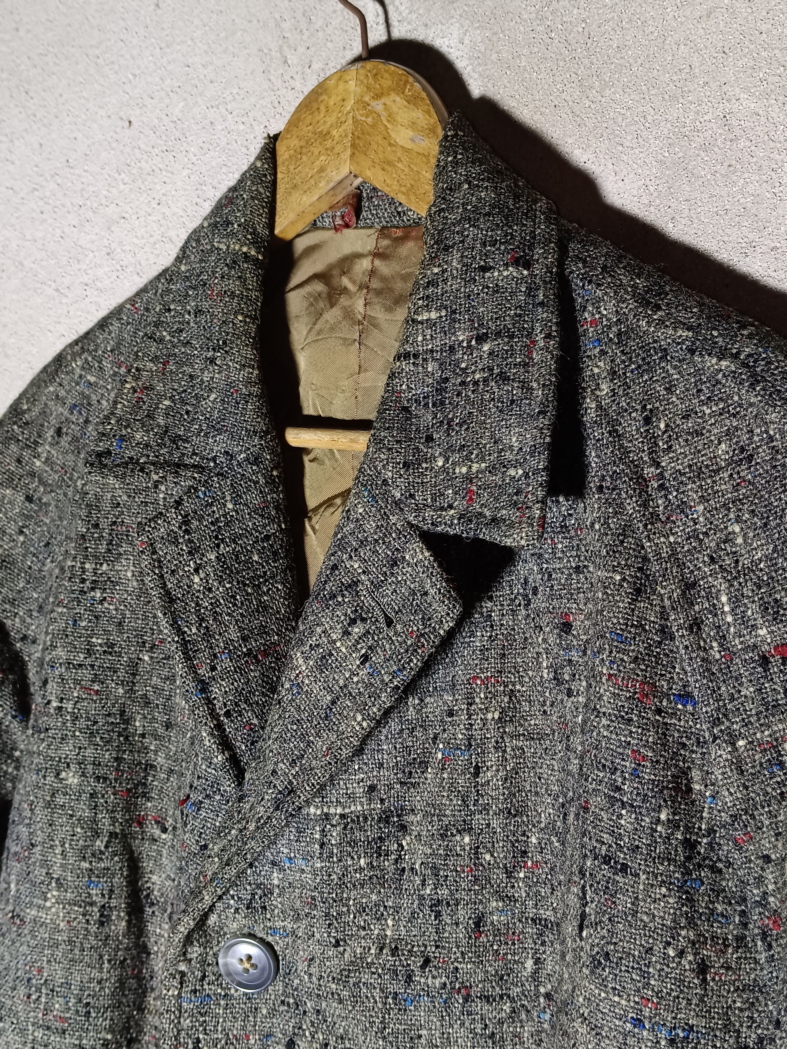 Japanese Brand × Vintage Vintage 50s Japanese Wool Tweed Coat Size US M / EU 48-50 / 2 - 10 Thumbnail