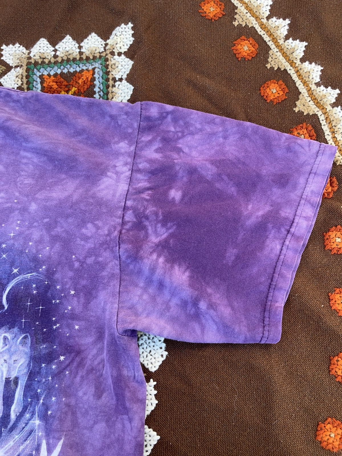 The Mountain × Vintage Vintage The Mountain Tie Dye Native American Wolves T-shirt Size US XL / EU 56 / 4 - 5 Thumbnail