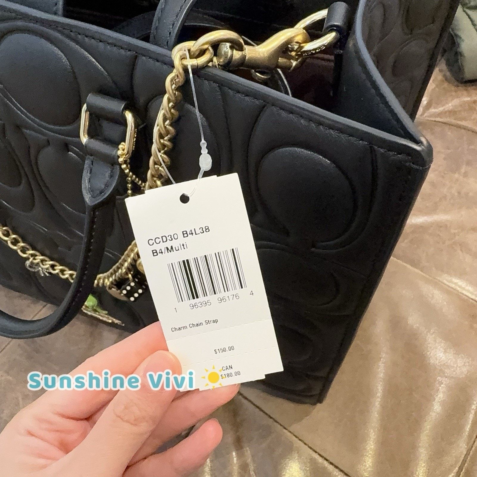 Coach NWT Coach Bundle Large Maggie Bag CY672 & CCD30 Long Chain Size ONE SIZE - 6 Thumbnail