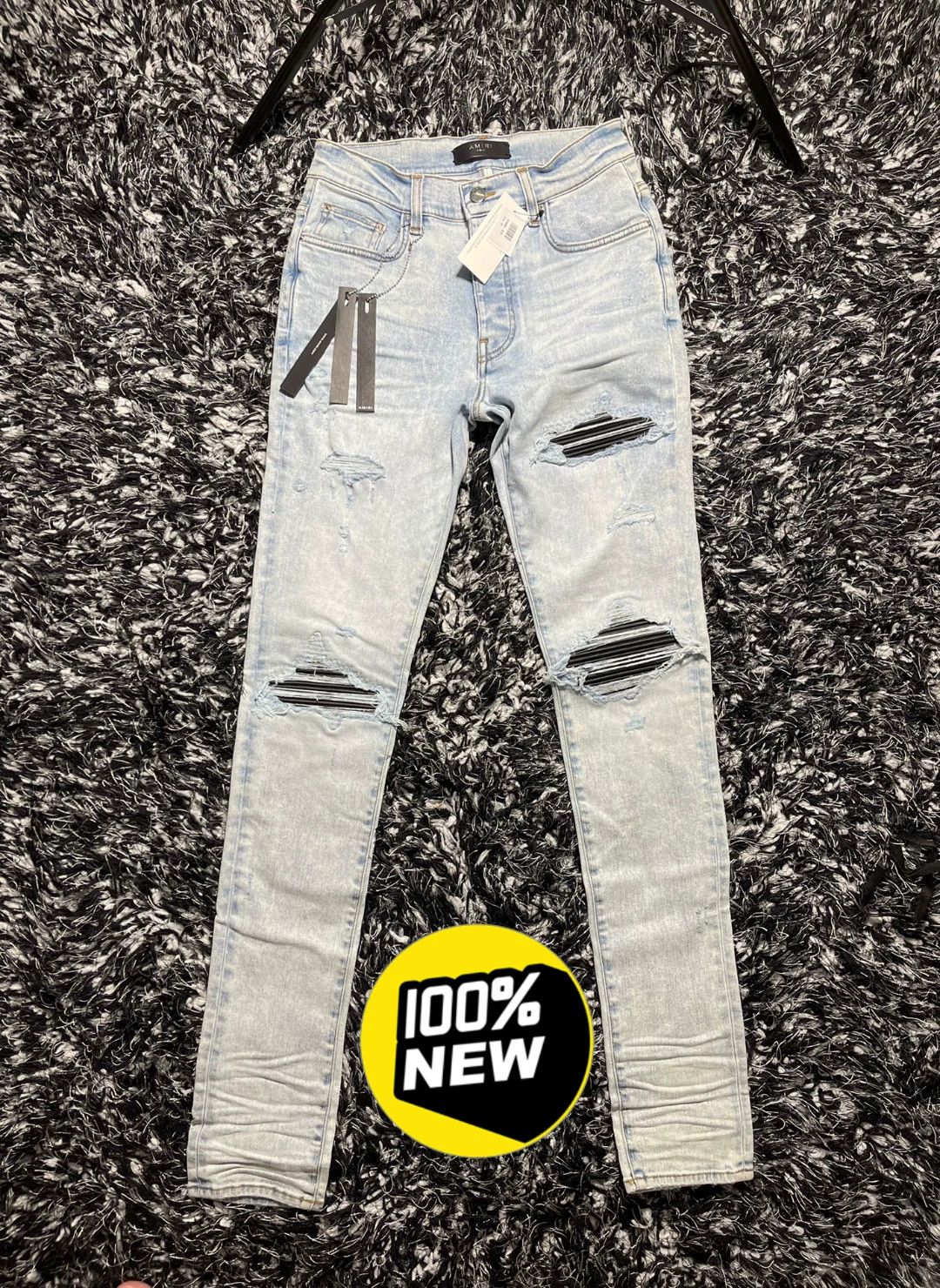 Amiri amiri mx1 distressed skinny jeans Size US 32 / EU 48 - 1 Thumbnail