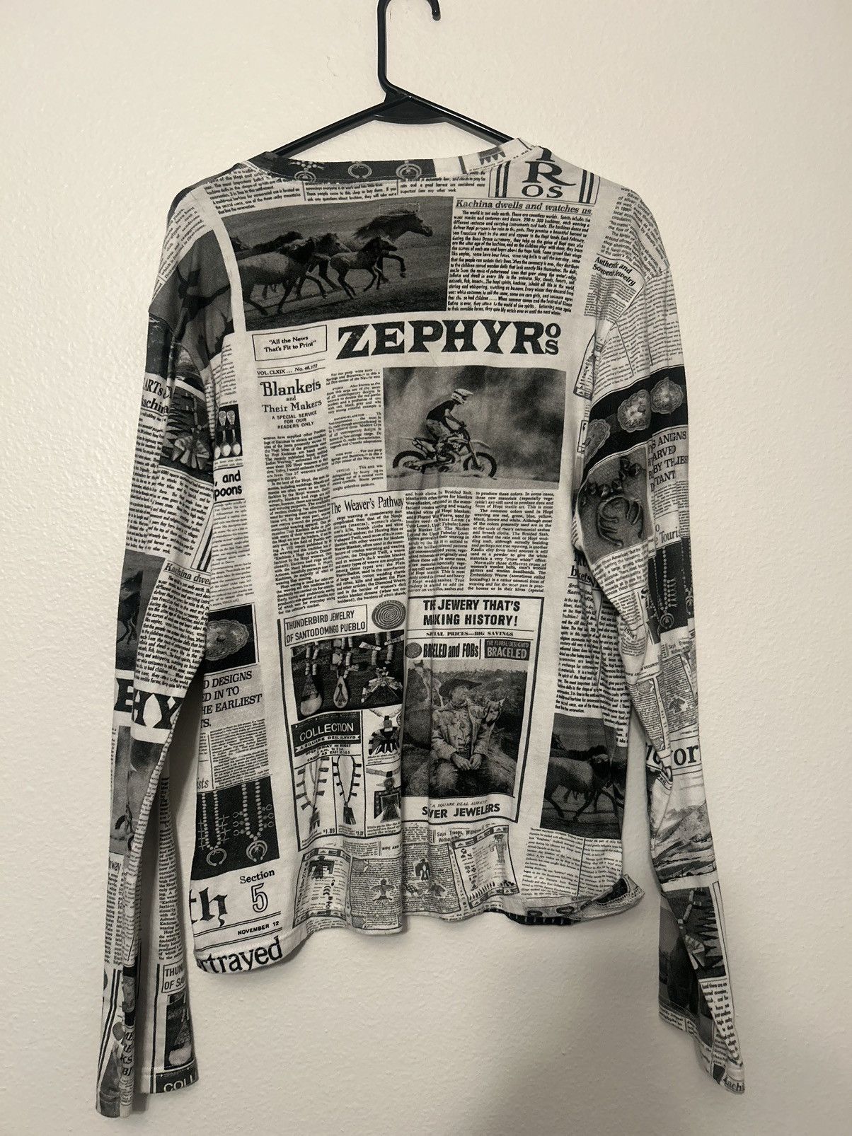 Kapital Kapital Tenjiku Newspaper Long Sleeve Size US M / EU 48-50 / 2 - 2 Thumbnail