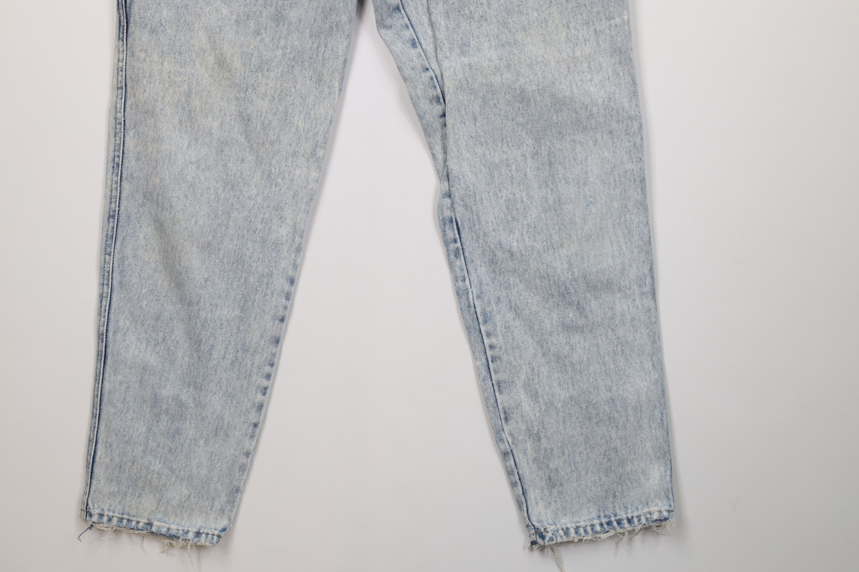 Vintage Vintage 90s Streetwear Acid Wash Pleated Tapered Jeans Size 32" / US 10 / IT 46 - 4 Thumbnail