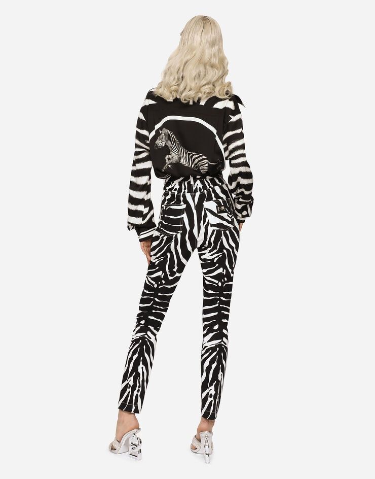 Dolce & Gabbana o1y0925 Zebra-Print Sweatpant in Black/White Size 25" / US 0 / IT 36 - 3 Thumbnail
