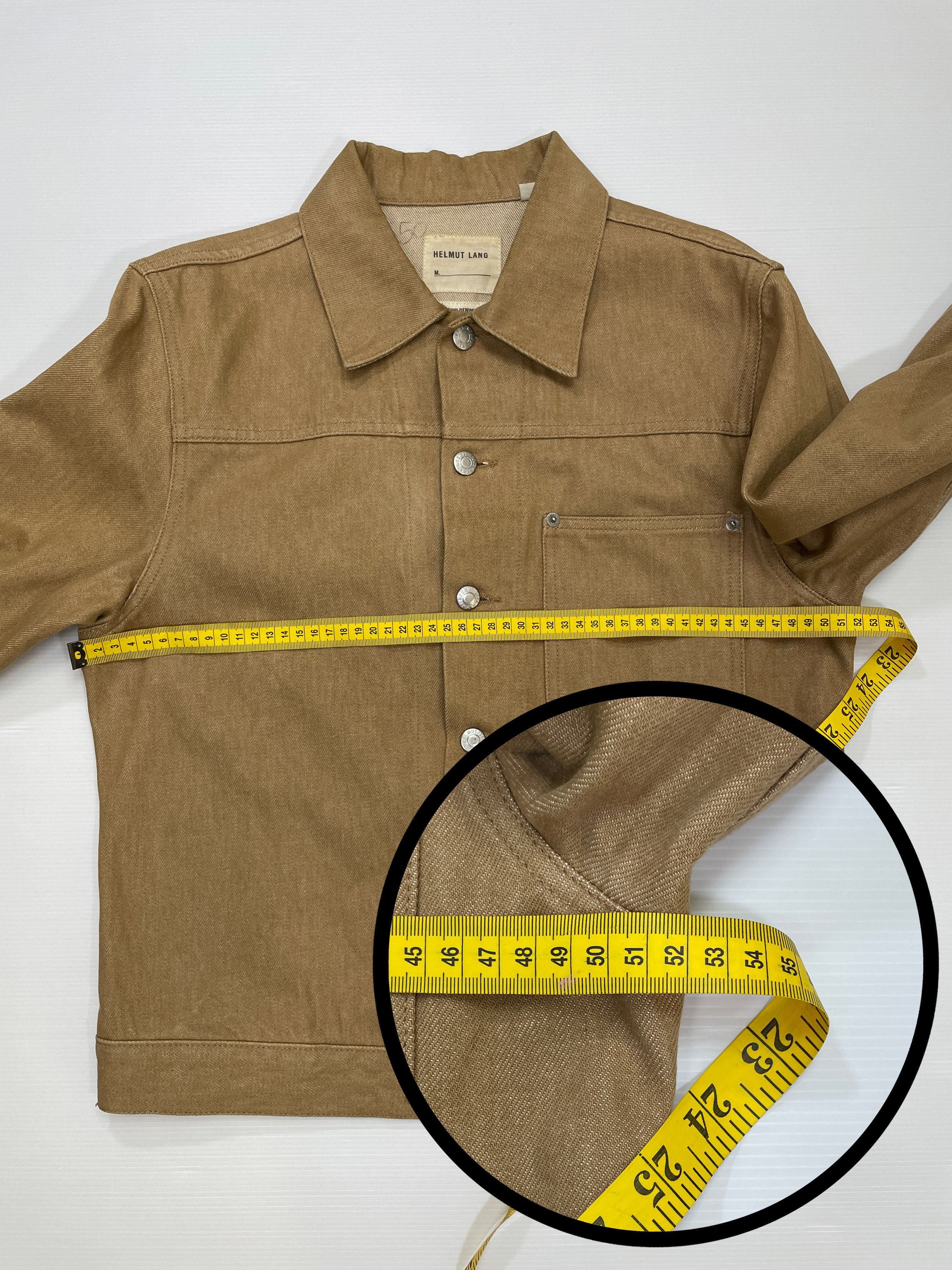 Helmut Lang Helmut Lang Raw Denim Jacket Sand Size US S / EU 44-46 / 1 - 2 Thumbnail