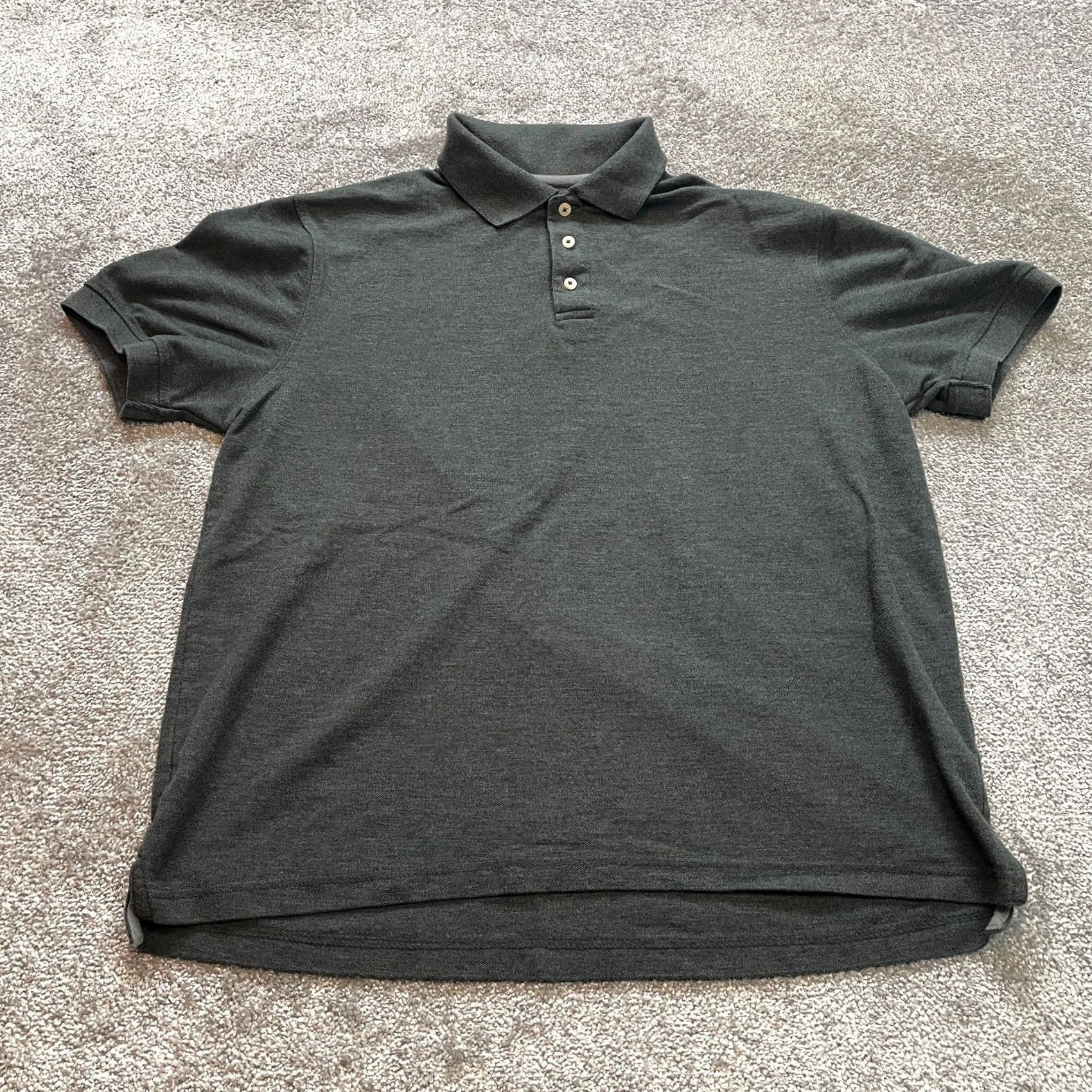 Beverly Hills Polo Club Beverly Hills Polo Club Shirt Mens L Dark Gray Knit Short Sleeve Polo Collared Regular Fit Size US L / EU 52-54 / 3 - 2 Thumbnail