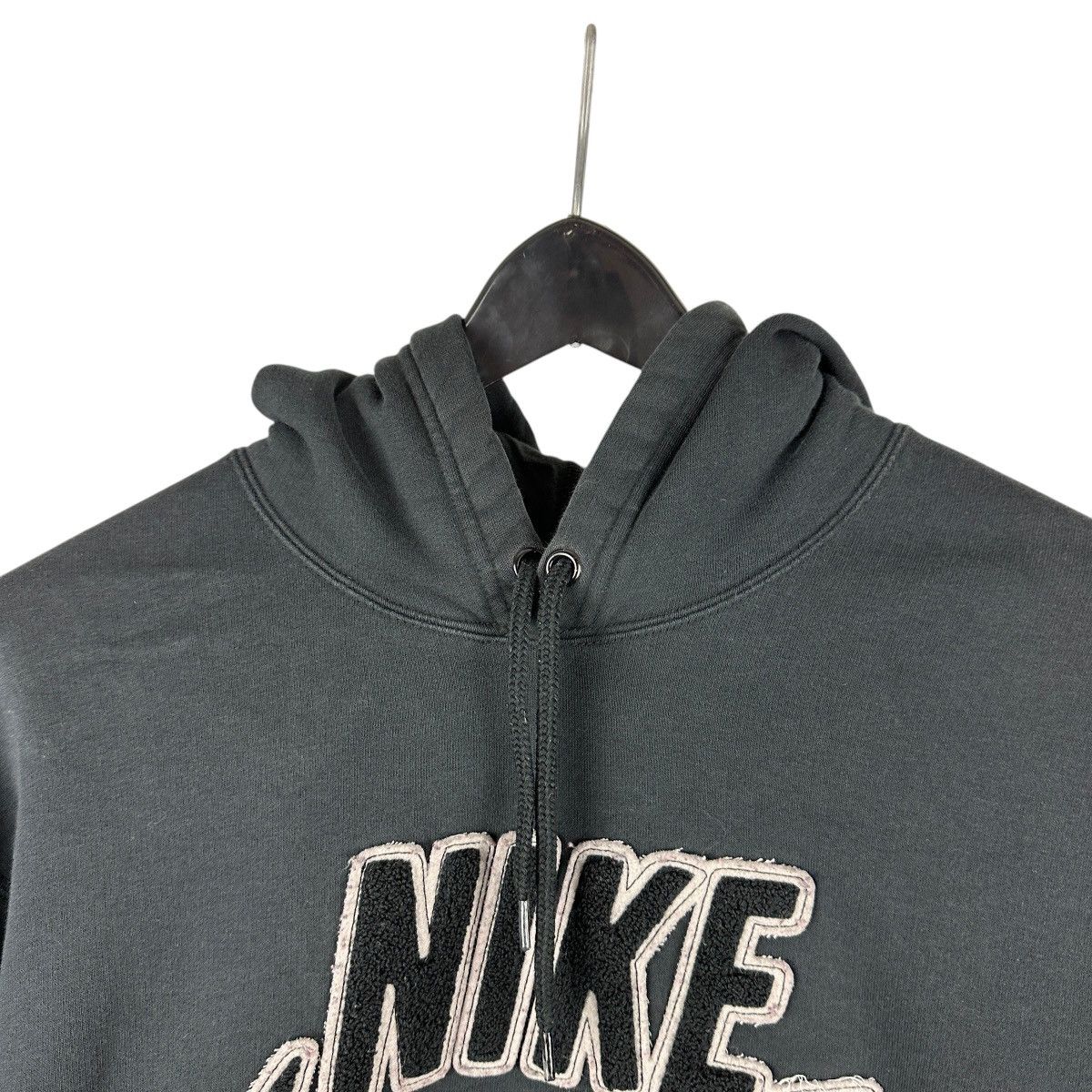 Nike × Vintage Vintage Y2K Nike Chenille Swoosh Patch Hoodie Size US M / EU 48-50 / 2 - 3 Thumbnail