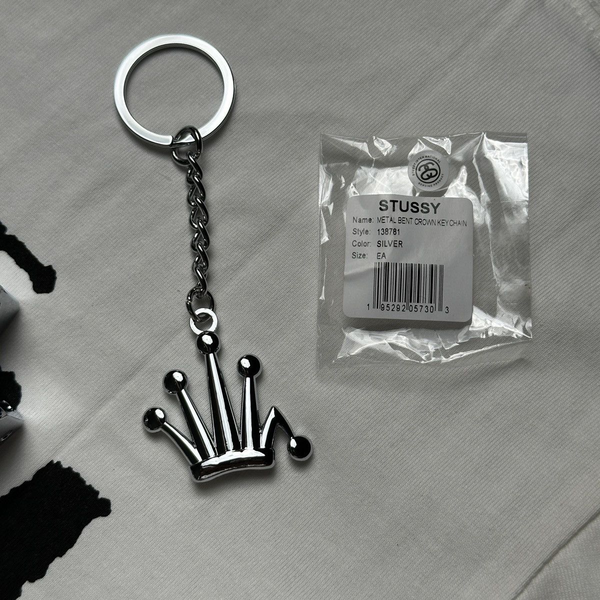 Streetwear × Stussy STUSSY BENT CROWN KEYCHAIN | Grailed