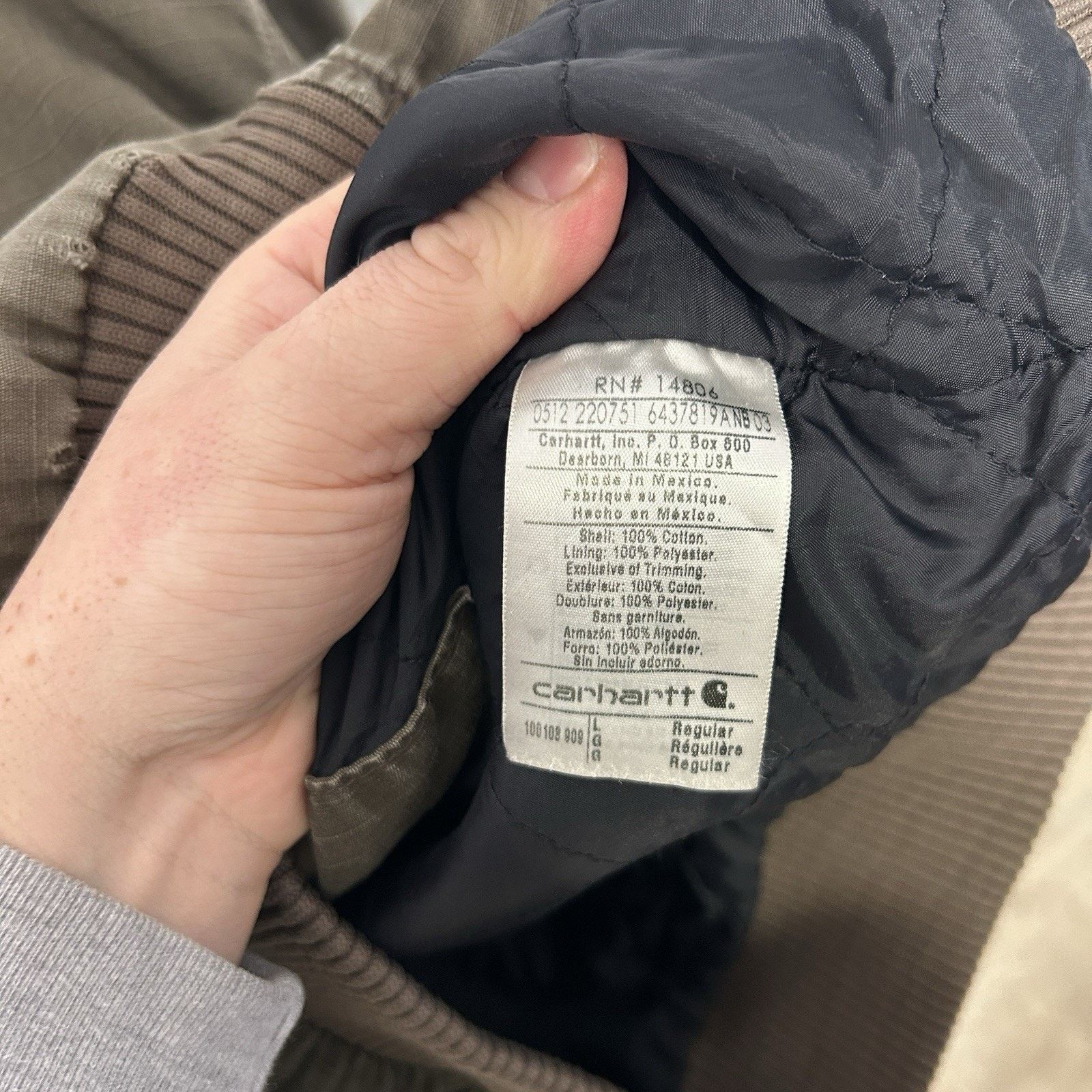 Carhartt Vintage Carhartt Ripstop Active Jacket “Coffee Brown” Size US L / EU 52-54 / 3 - 13 Thumbnail
