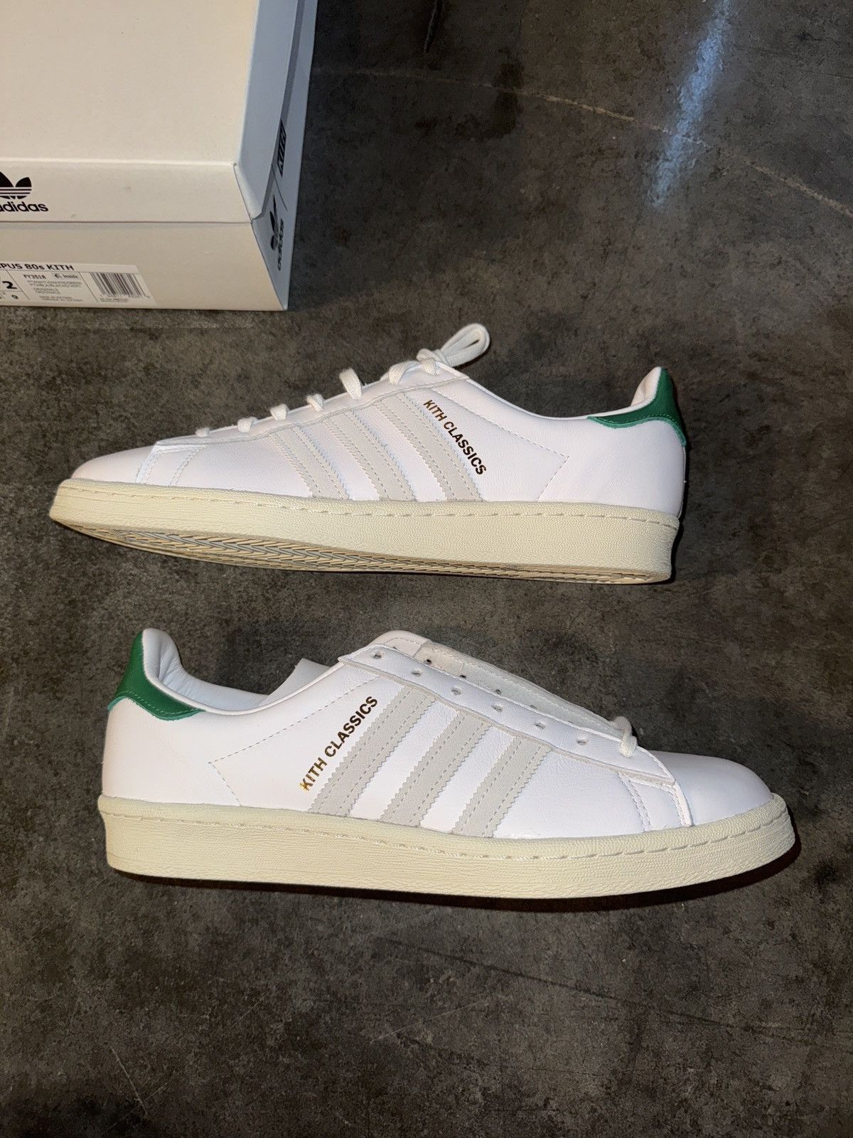 adidas gazelle silver green womens Kith Classics for adidas Originals Campus 80s main image 0