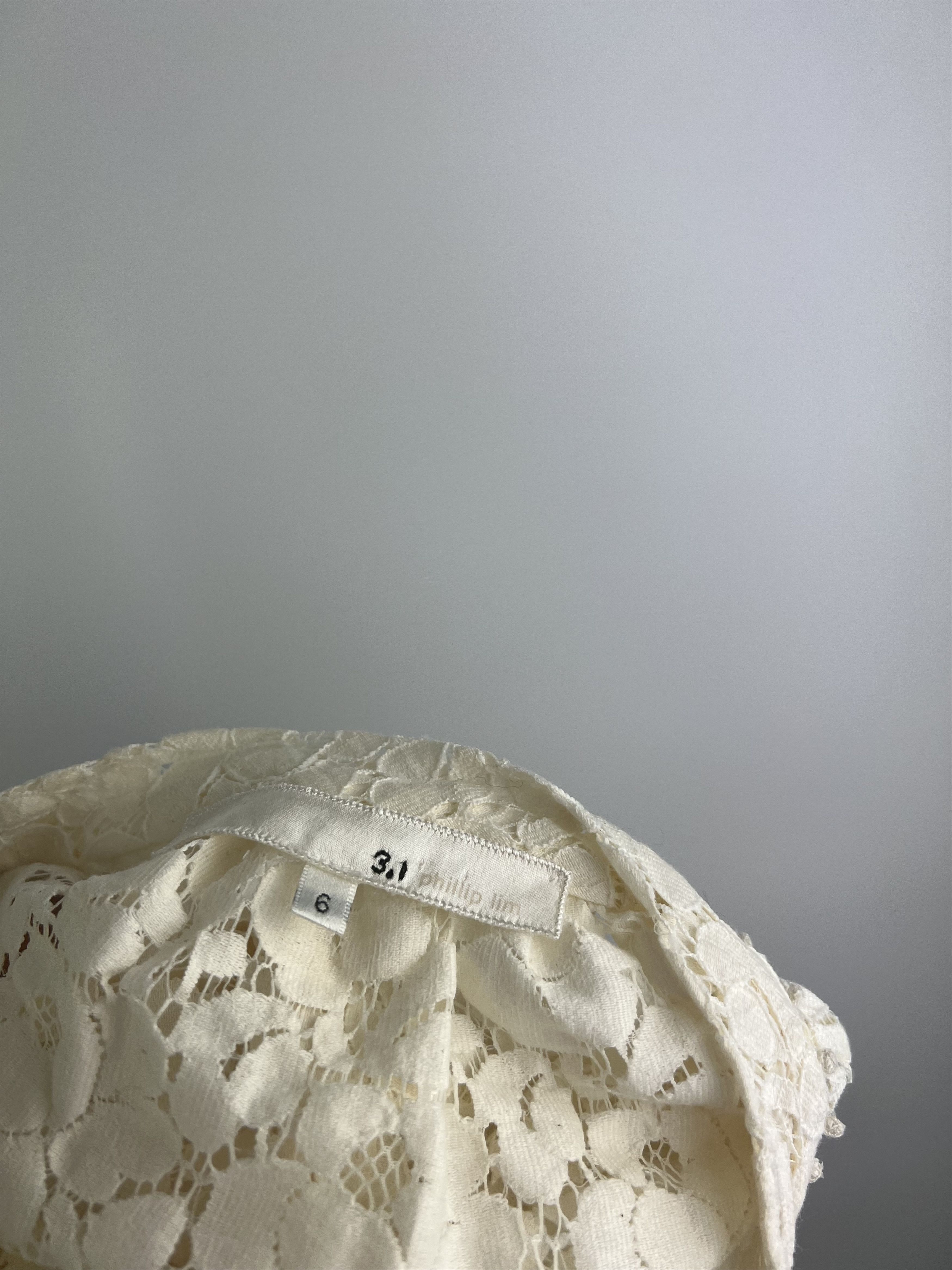 3.1 Phillip Lim 3.1 Phillip Lim Ivory Lace Floral Mini Shift Dress Size 6 Size M / US 6-8 / IT 42-44 - 7 Thumbnail