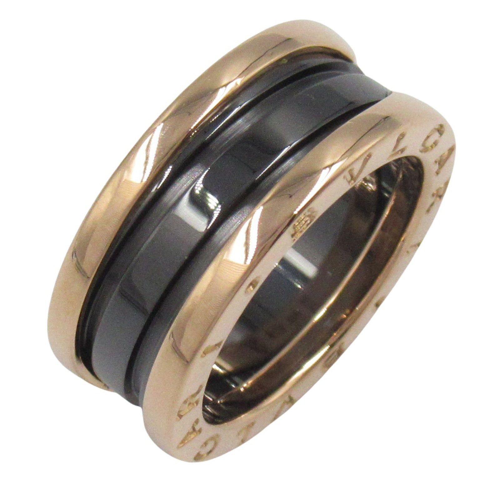 Bvlgari Bvlgari B Zero One Ring Ceramic K18Pg (Pink Gold) Black Gold Size ONE SIZE - 1 Thumbnail