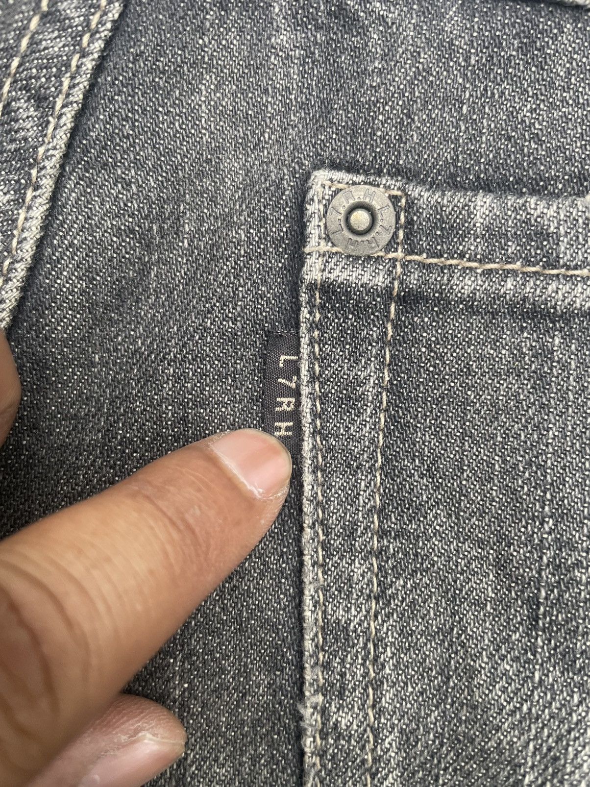 Designer × L7 Real Hip L7 Real Hip Flare Distresed Denim Size US 34 / EU 50 - 13 Thumbnail