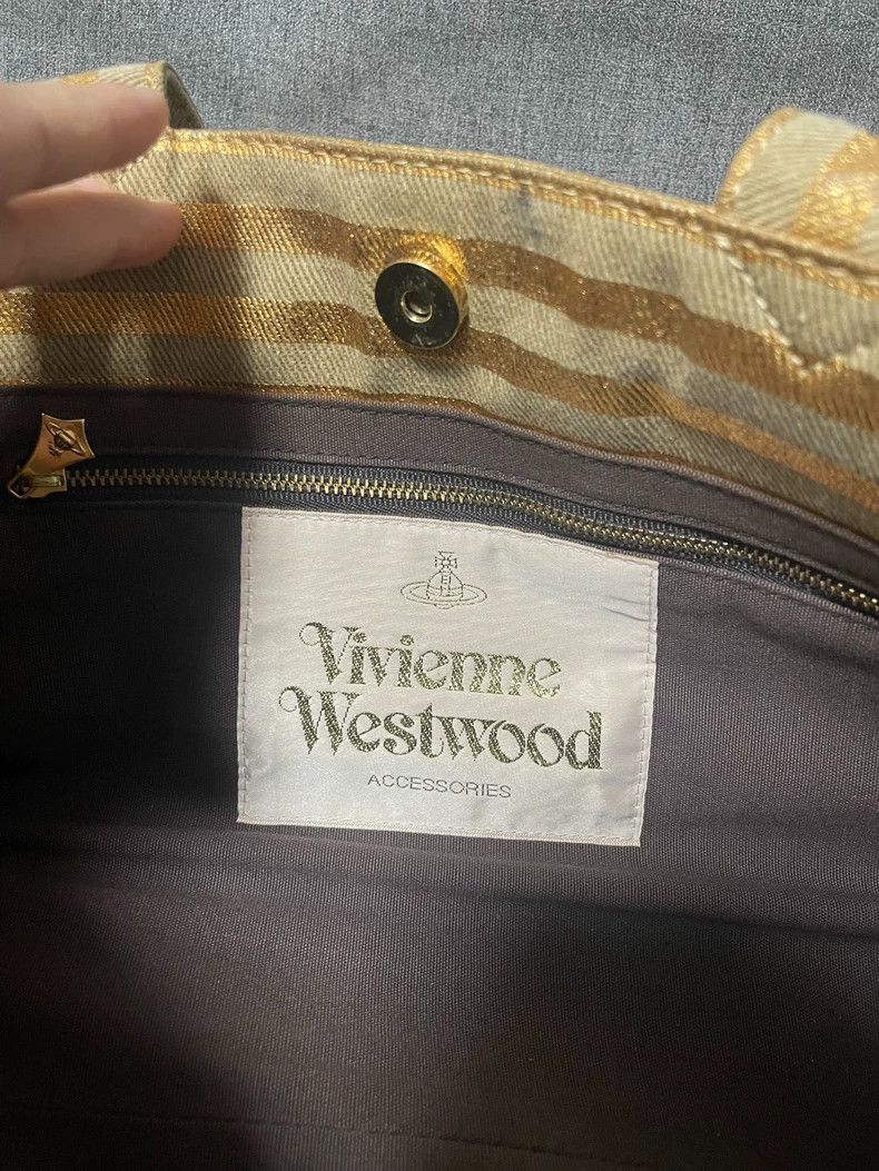 Vivienne Westwood Vivienne Westwood size os Rare yellow striped Japanese meta Size ONE SIZE - 9 Thumbnail