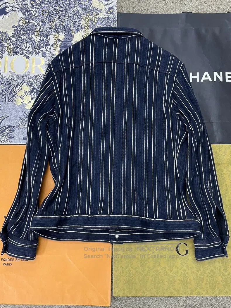 Dior Dior Colour-blocked vertical striped denim jacket Size XXS / US 00 / IT 34 - 3 Thumbnail