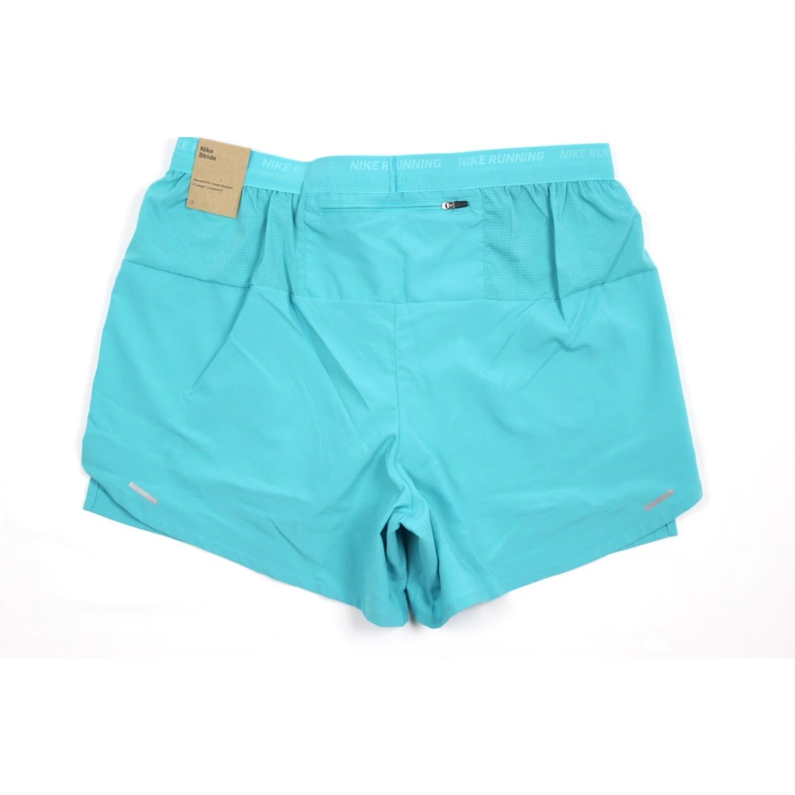 Nike Nike Stride Men's Dri-FIT 5" 2-in-1 Running Shorts L Dusty Cactus Blue, Pockets, Lightweight, Pockets, Regular Rise, Inseam 5" Size US 33 - 2 Thumbnail