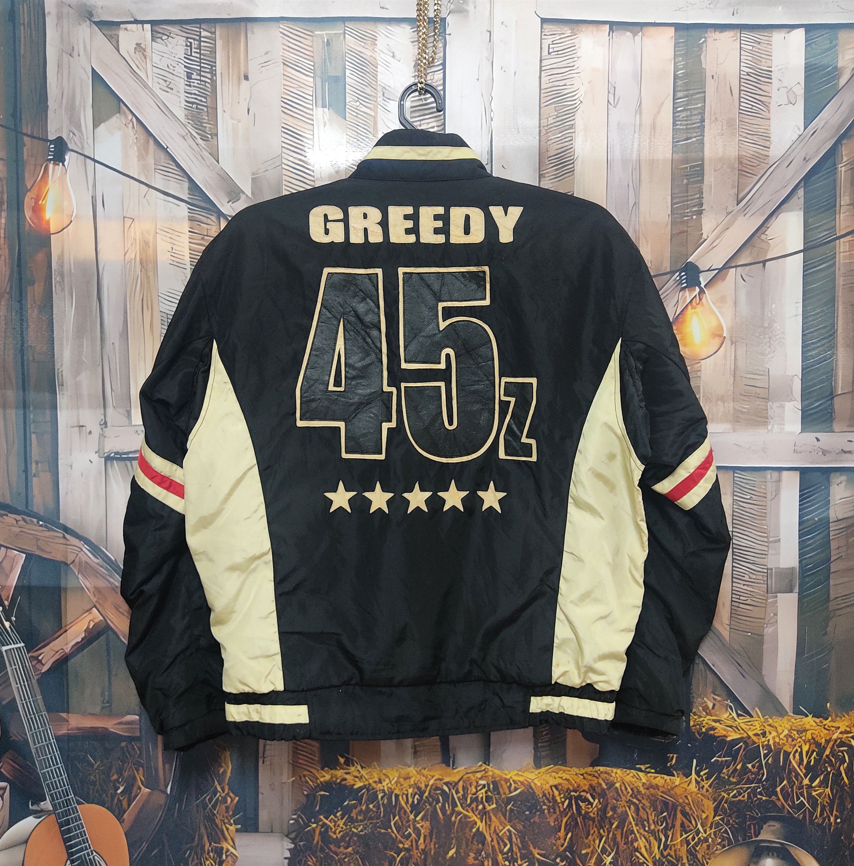 Gear for Sports Greedy 45 Z Patch Bomber Jacket- Sleek Black Racing Edition Size US M / EU 48-50 / 2 - 2 Thumbnail