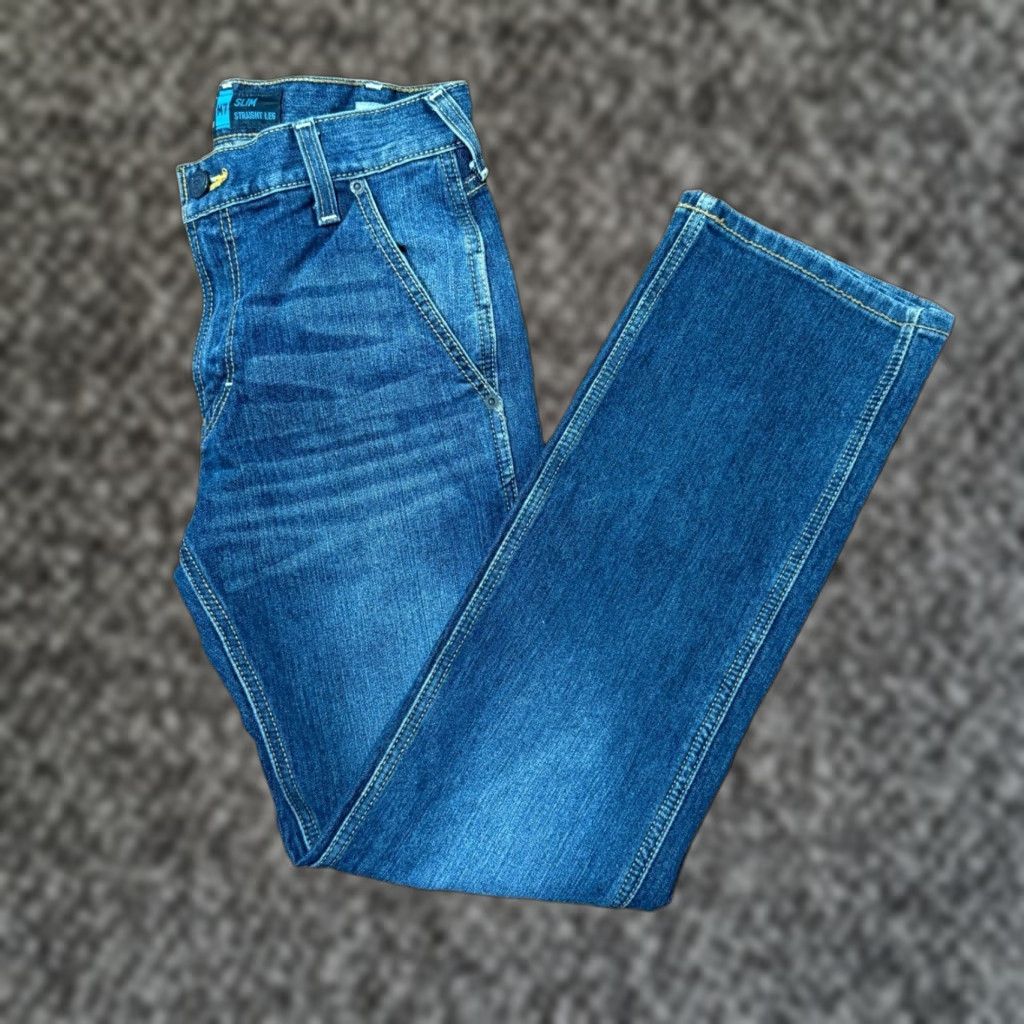 Ariat Jeans M7 Mens 28 x 30 Denim Straight 5-Pocket Blue Vintage 90s Mens