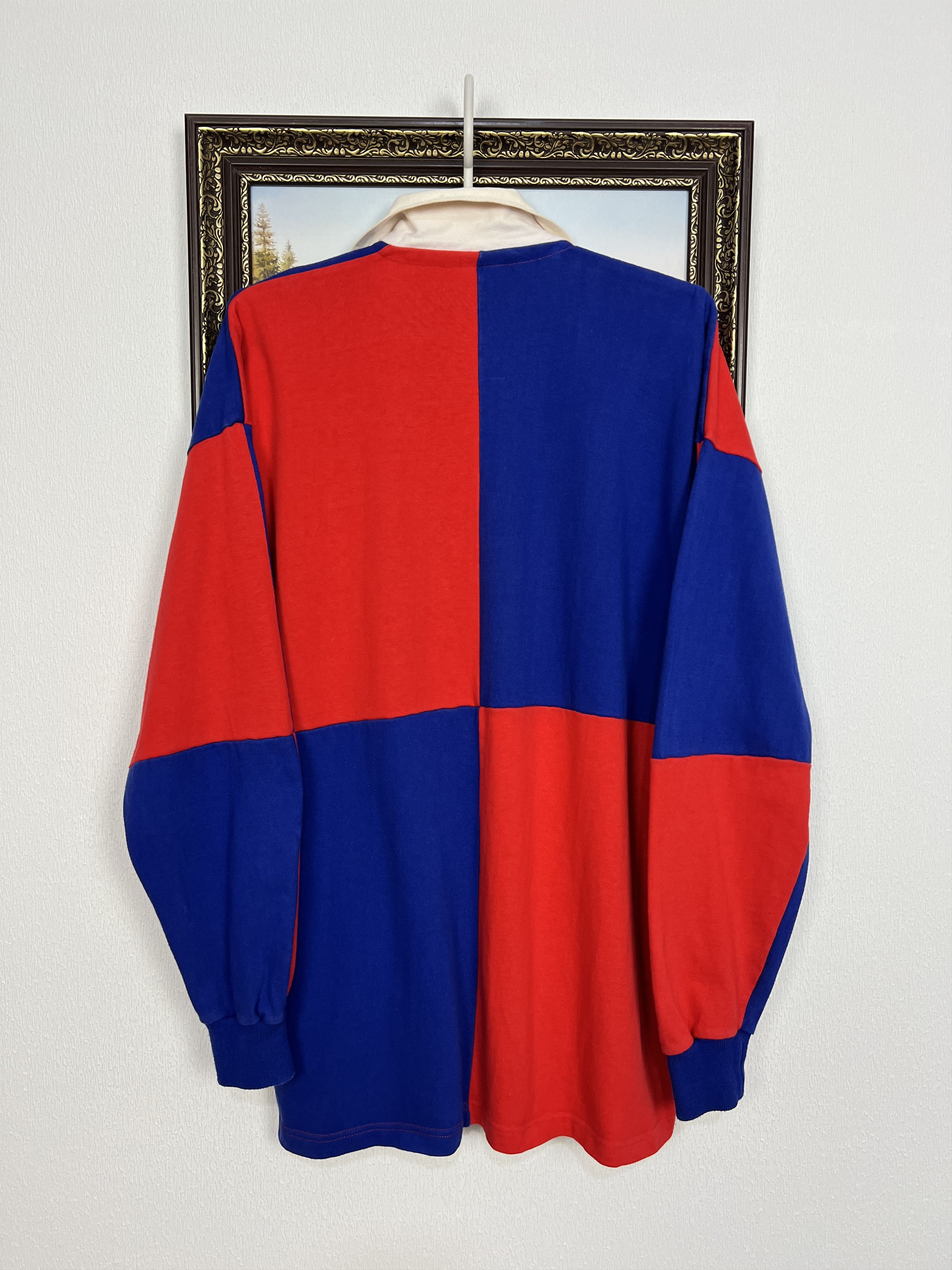 Vintage France Rugby Union Long Sleeve Jersey National Trikot Size US L / EU 52-54 / 3 - 7 Thumbnail