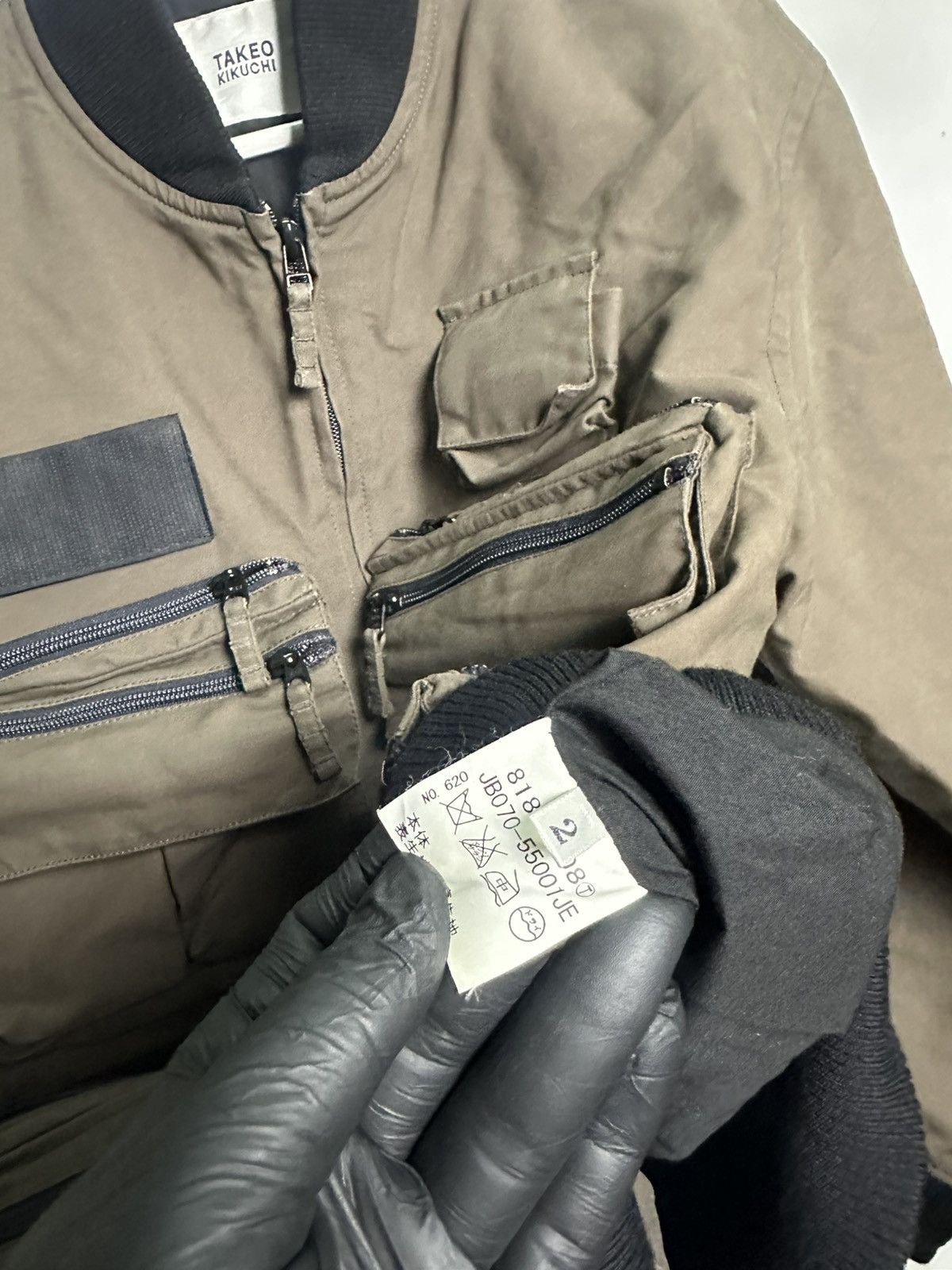 Takeo Kukichi Multi Pocket Bombers Jacket
