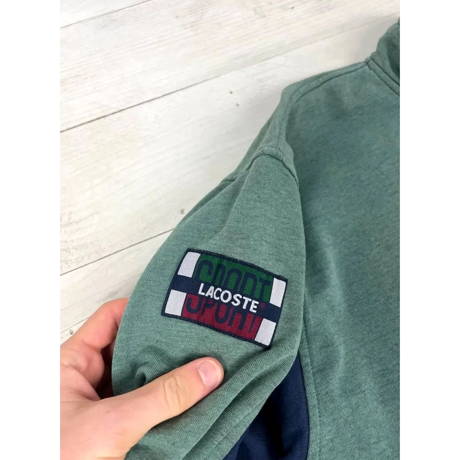 Lacoste Lacoste Tracksuit Jacket And Sweatpants 90s Men Size L green - Jacket - 2 Piece - Regular - Logo - Activewear - Tennis - Vintage: No - 90s Theme - Men Size 42R - 7 Thumbnail