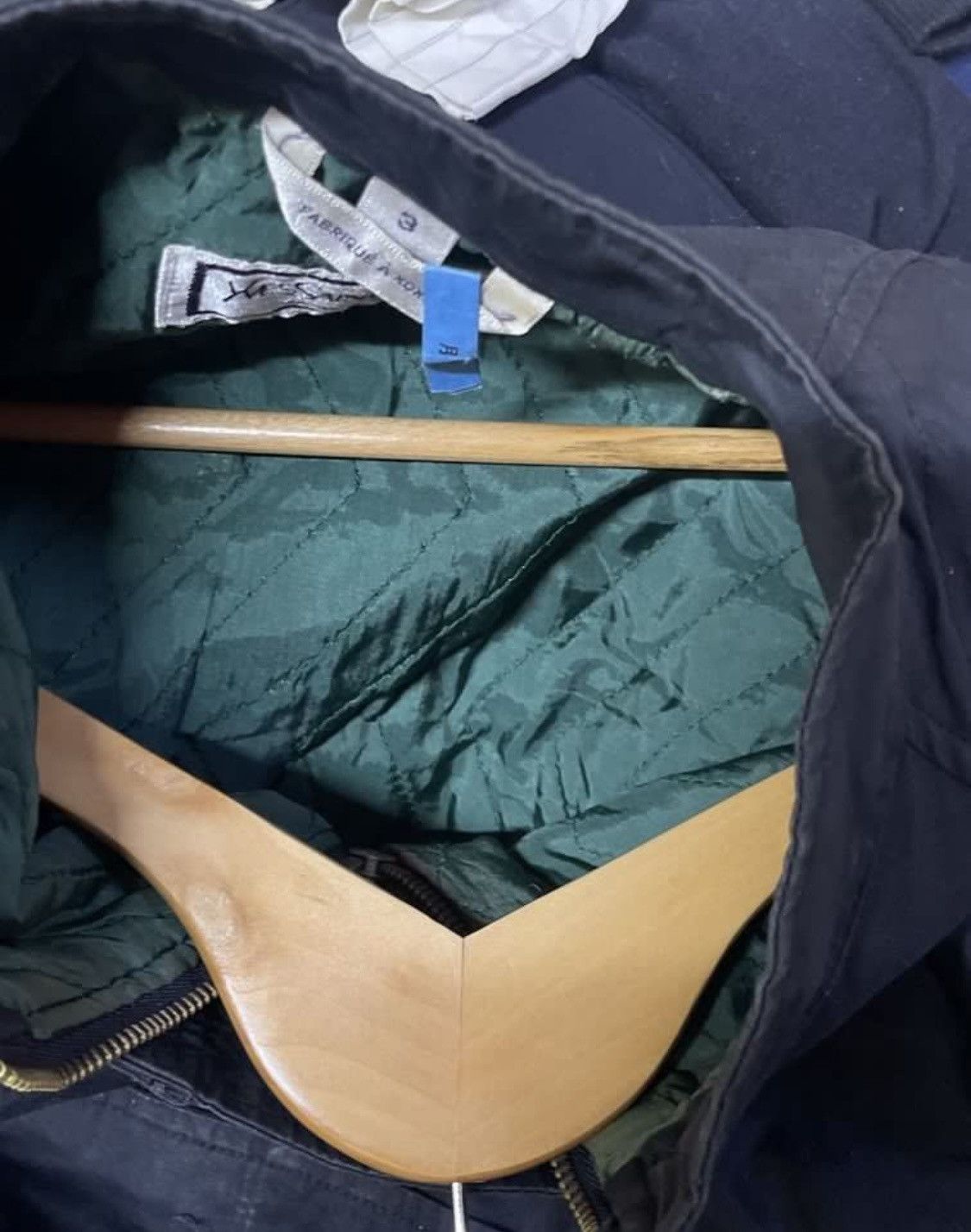 Yves Saint Laurent Archive vintage Yves Saint Laurent flight jacket style Size US L / EU 52-54 / 3 - 3 Thumbnail