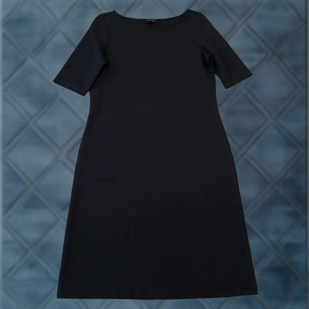 Talbots Talbots Sheath Dress Size 8 Black Short Sleeve Pullover Midi - Vintage (No) Size M / US 6-8 / IT 42-44 - 1 Thumbnail