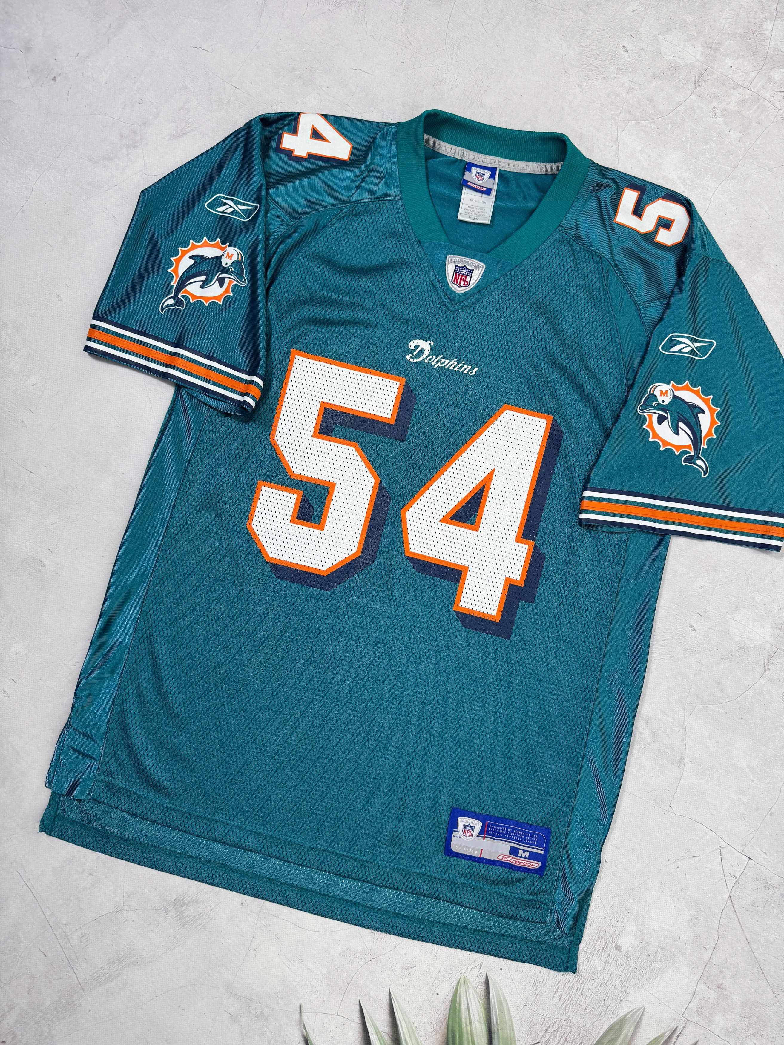 NFL Vintage Miami Dolphins NFL Jersey #54 THOMAS by Reebok Size US M / EU 48-50 / 2 - 3 Thumbnail