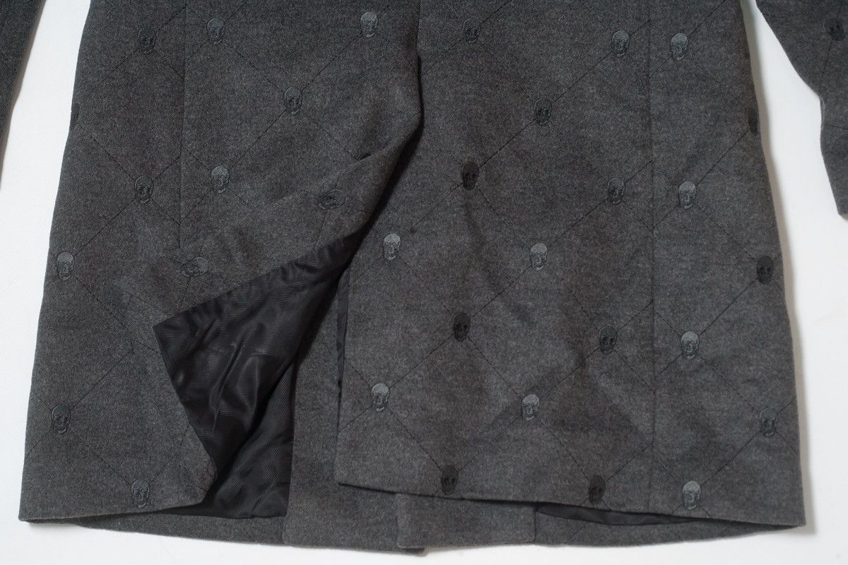 Philipp Plein PHILIPP PLEIN Monogram Embossed Skull Wool Coat Size US L / EU 52-54 / 3 - 17 Thumbnail