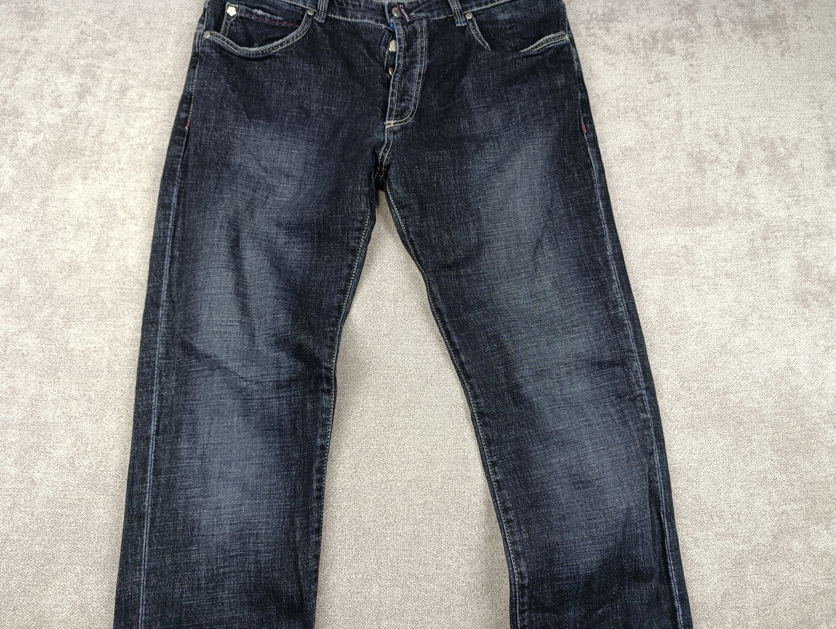 E. Marinella E.MARINELLA JEANS MILANO BUTTON FLY SLIM FIT FOR 100 YEARS Size US 37 - 10 Thumbnail