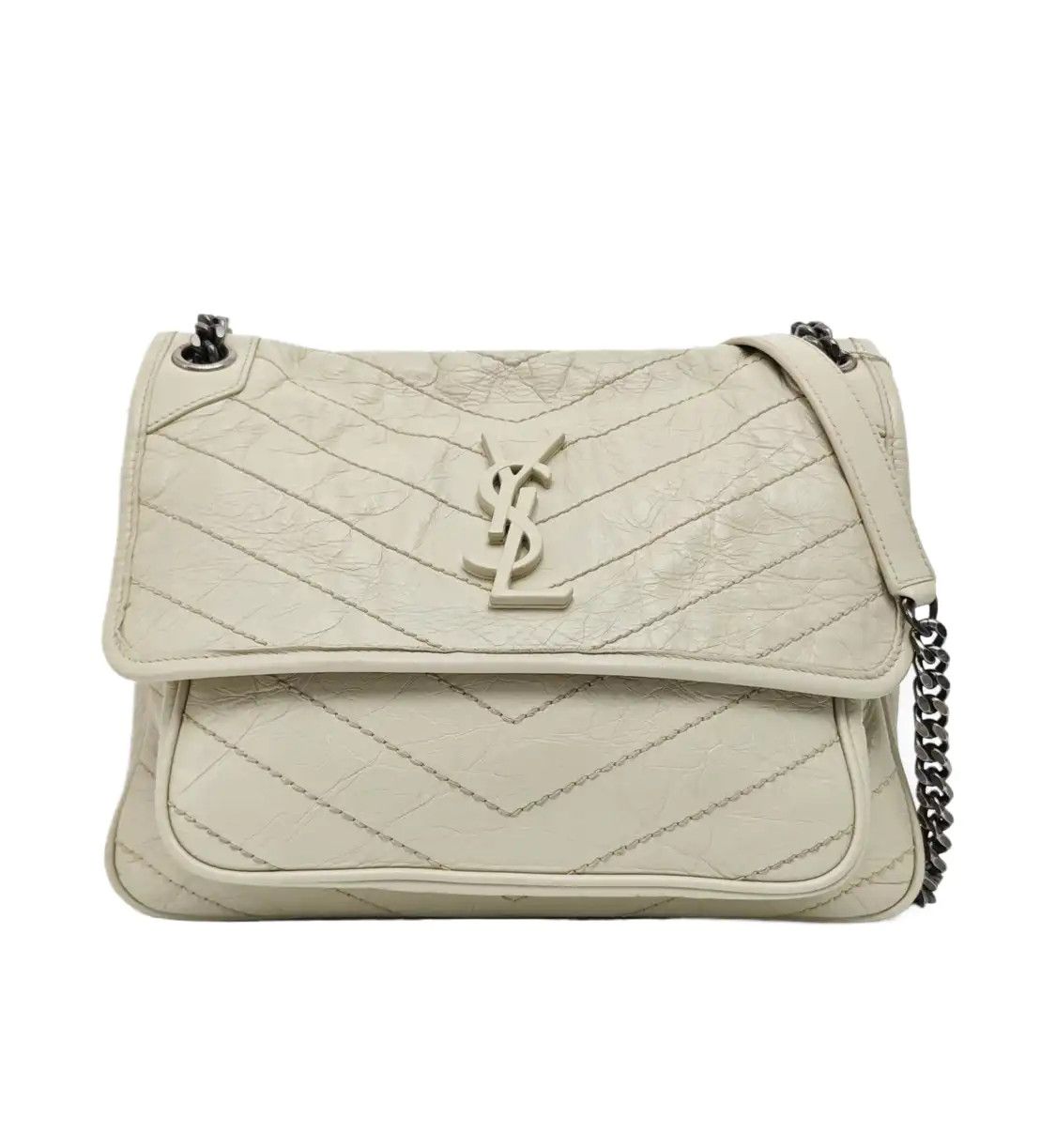 Saint Laurent Paris Saint Laurent Paris YSL NIKI Medium beige cowhide leather quilted Vshoulder bag Size ONE SIZE - 1 Thumbnail