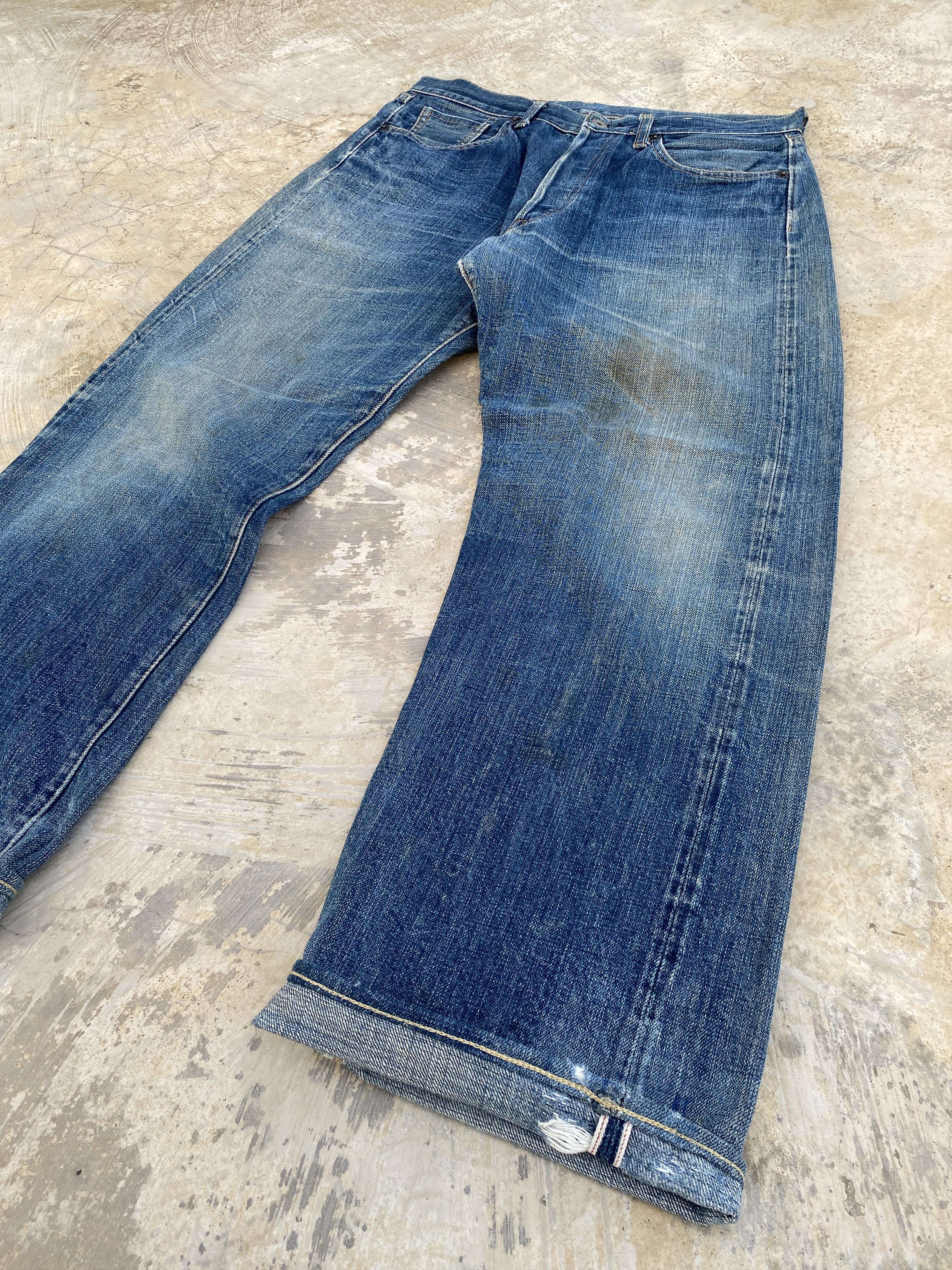 Japanese Brand 40s WW2 Replica Selvedge Jeans Size US 31 - 5 Thumbnail