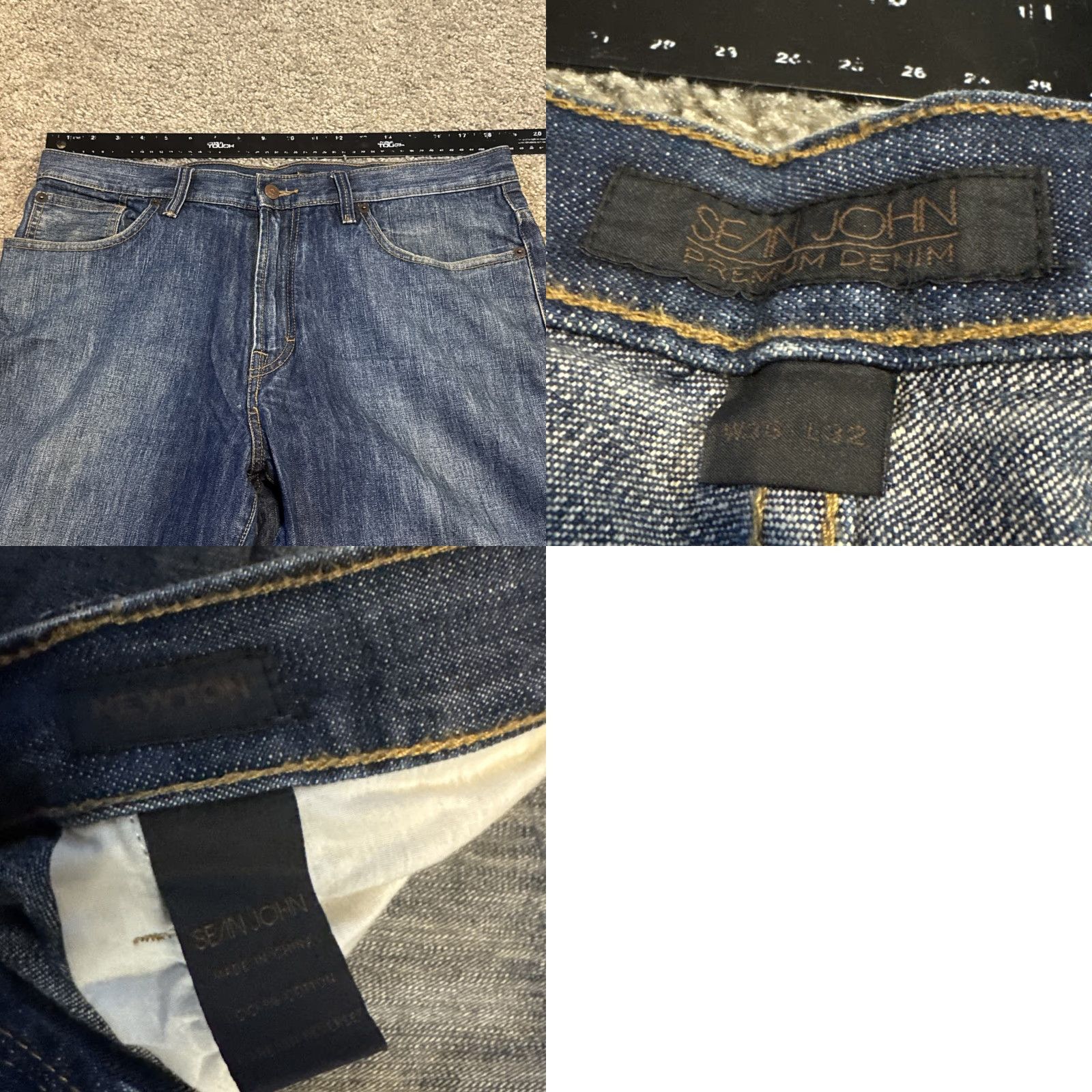 Sean John VINTAGE Sean John Jeans Baggy Relaxed Fit Denim 36x32 Blue Men Size US 36 / EU 52 - 8 Thumbnail