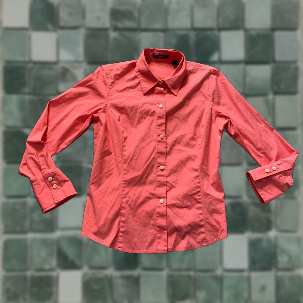 Liz Claiborne Liz Claiborne Long Sleeve Shirt Button-Up Coral Pink Womens Size 14 Size XL / US 12-14 / IT 48-50 - 1 Thumbnail