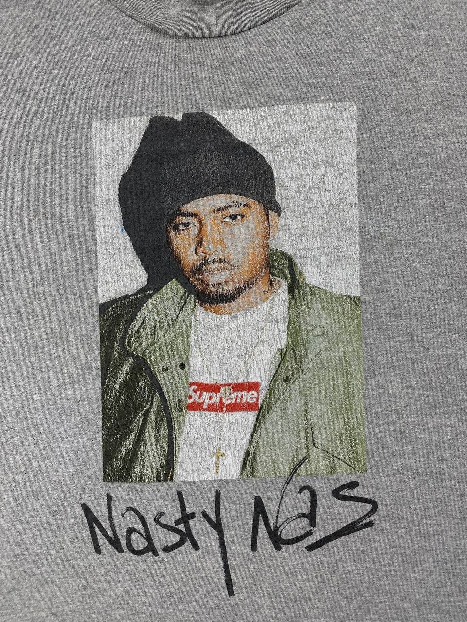Supreme Supreme Nas Big Logo T Shirt Men Size L Gray Size US L / EU 52-54 / 3 - 2 Thumbnail