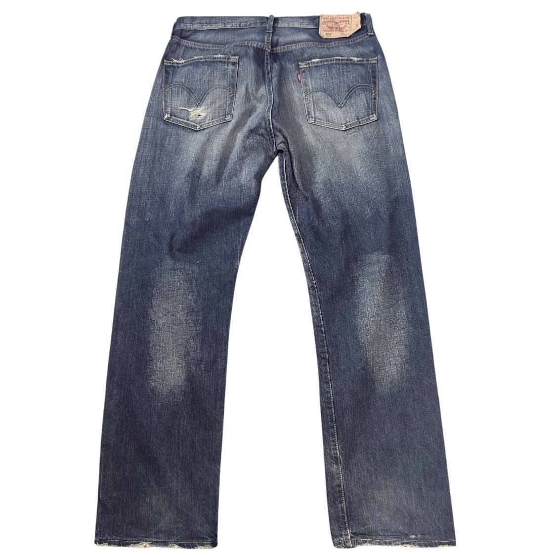 Engineered Garments × Levi's Archives ‼️ Vintage Y2K Levis 501 Distress Faded Aging Denim Size US 36 / EU 52 - 2 Thumbnail