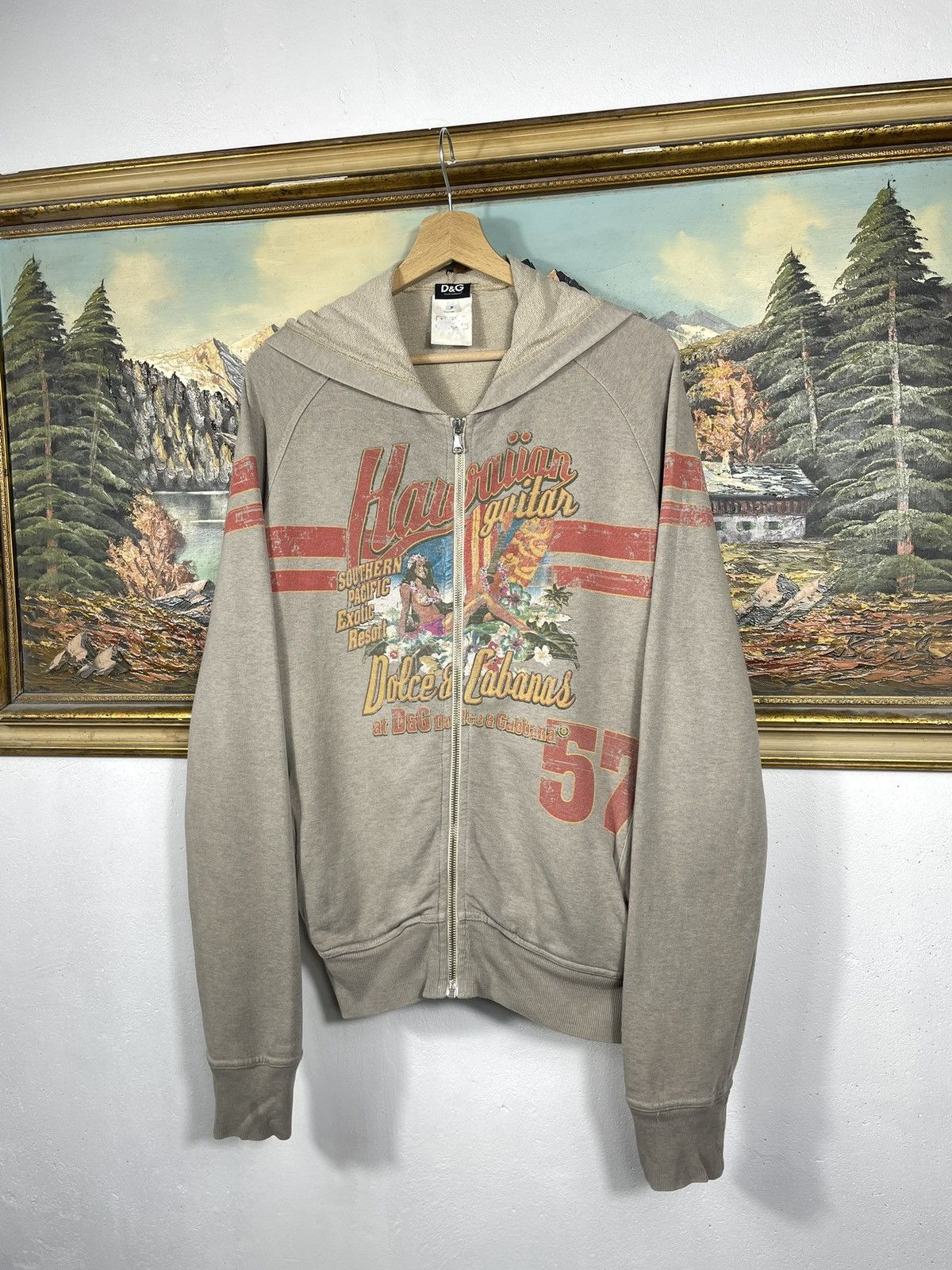 00s archive Dolce&Gabbana zip hoodie 44
