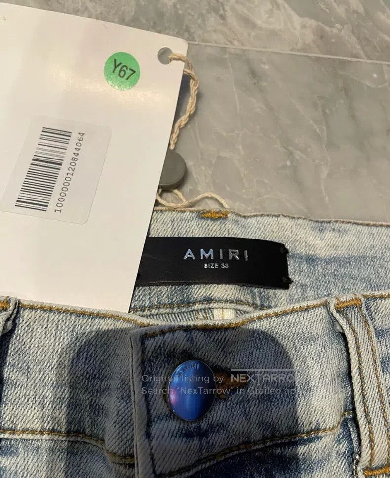 Amiri Amiri Classic Rainbow Patchwork Denim Jeans, Size 33 Size US 33 - 2 Thumbnail
