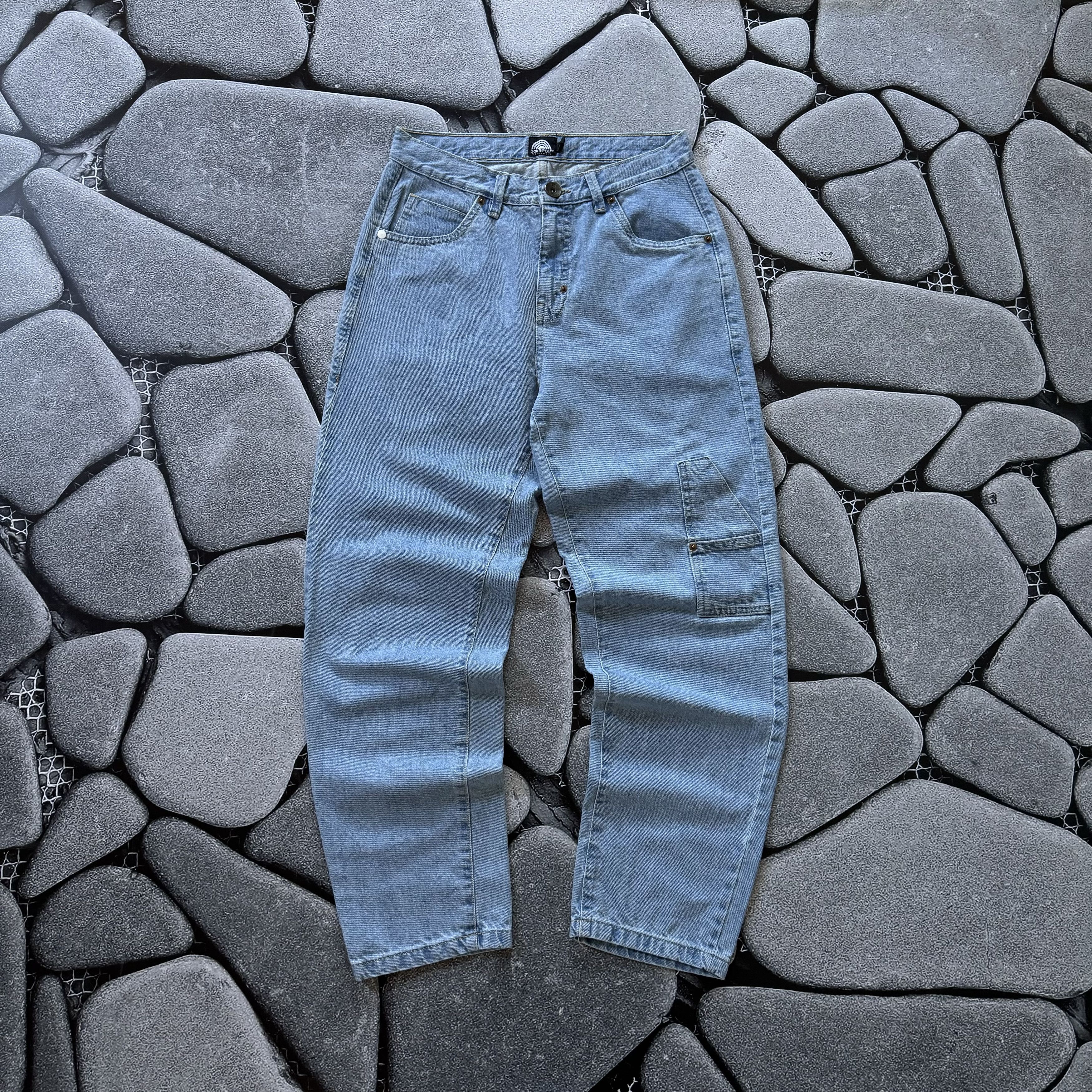 JNCO × Southpole × Vintage SOUTHPOLE BIG LOGO EMBROIDERED BAGGY DENIM PANT Y2K JEANS Size US 30 / EU 46 - 2 Thumbnail